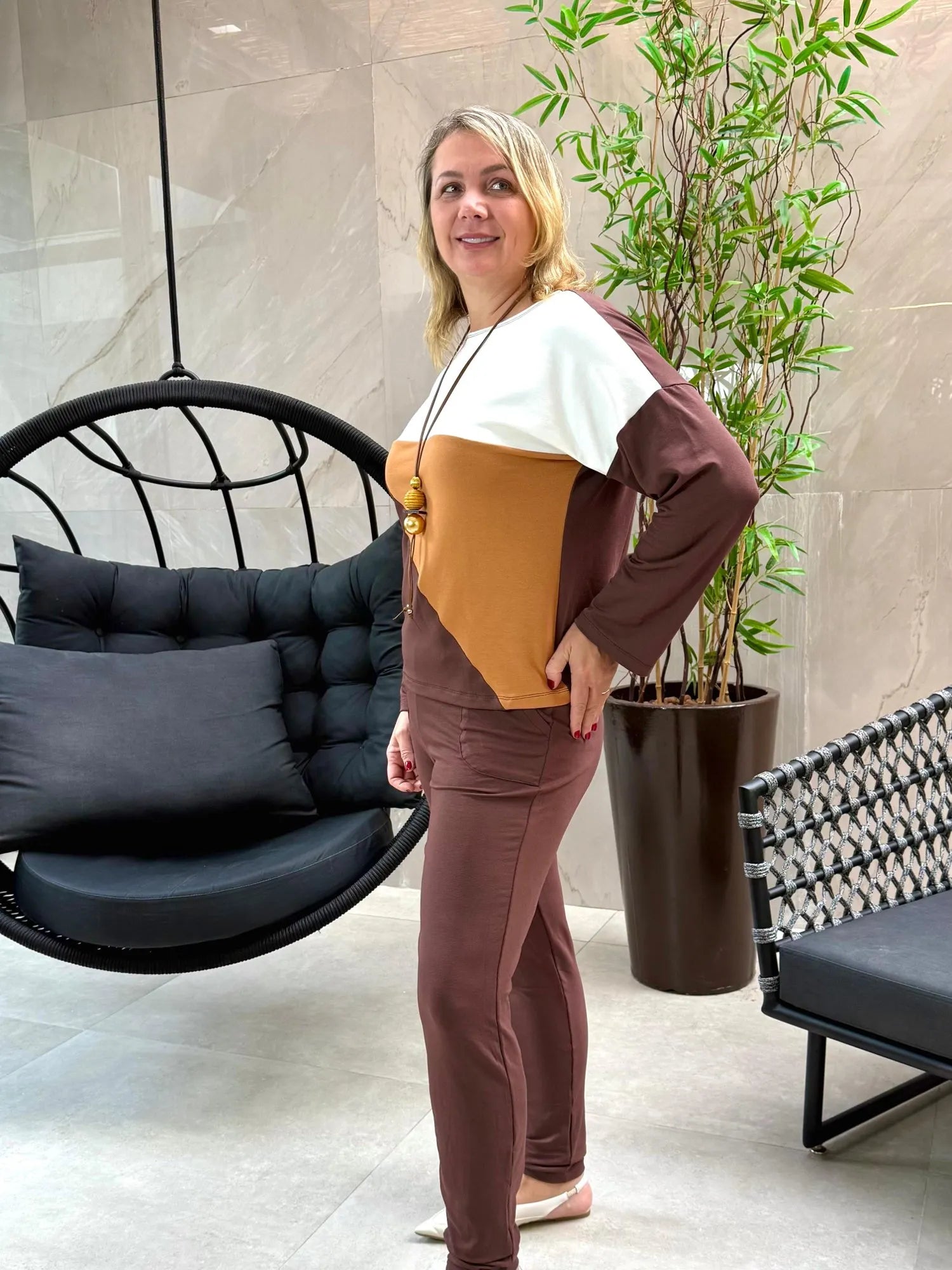 Conjunto Boss - Marrom