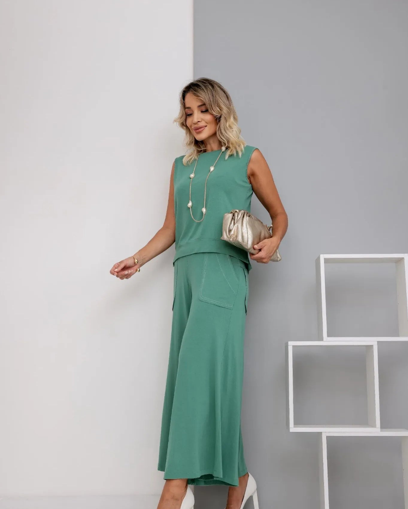 Conjunto Cisne - Menta