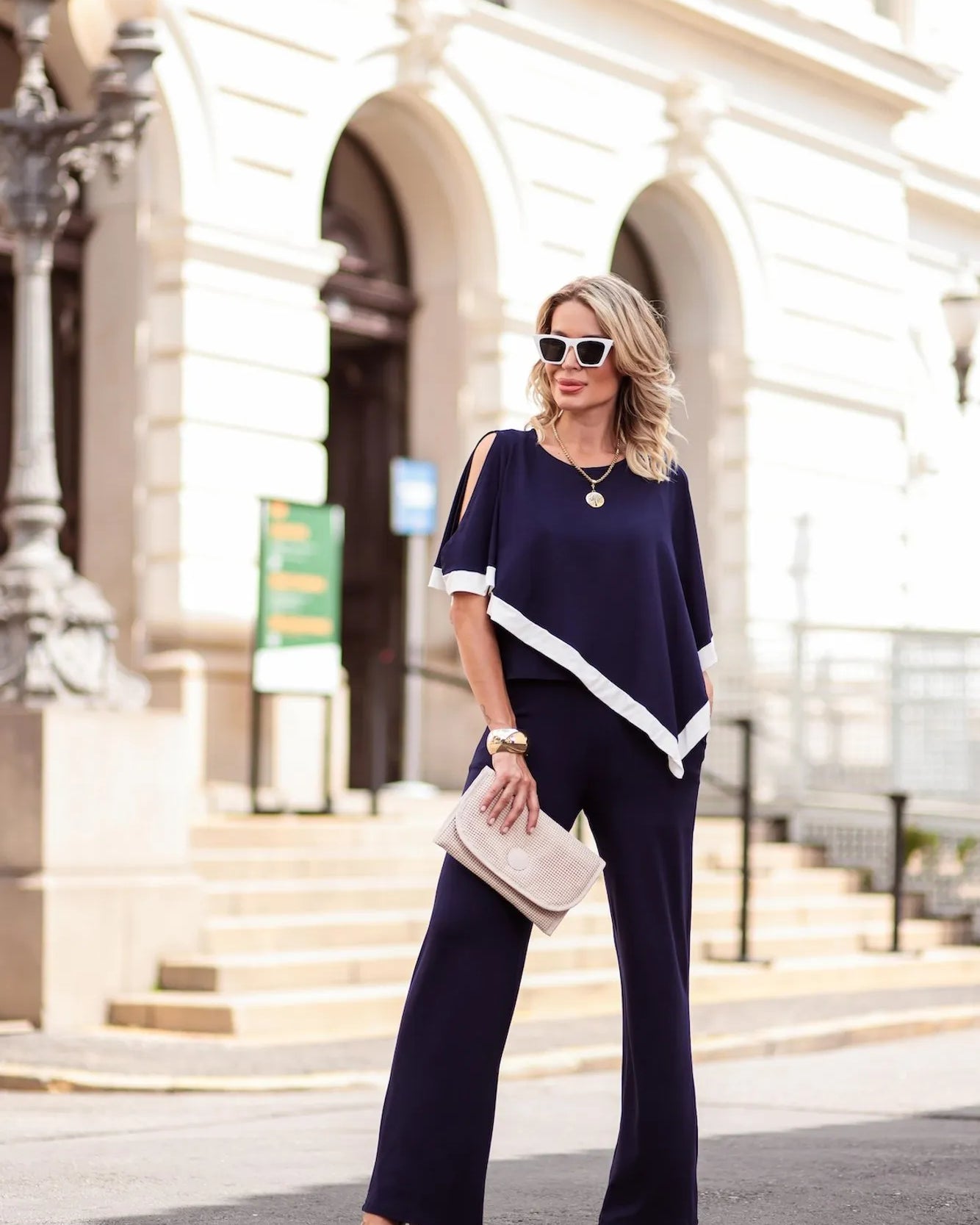 Conjunto Dalla Gold - Azul Marinho