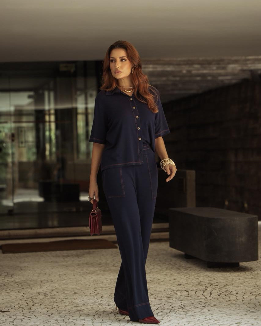 Conjunto Eclipse - Azul Marinho