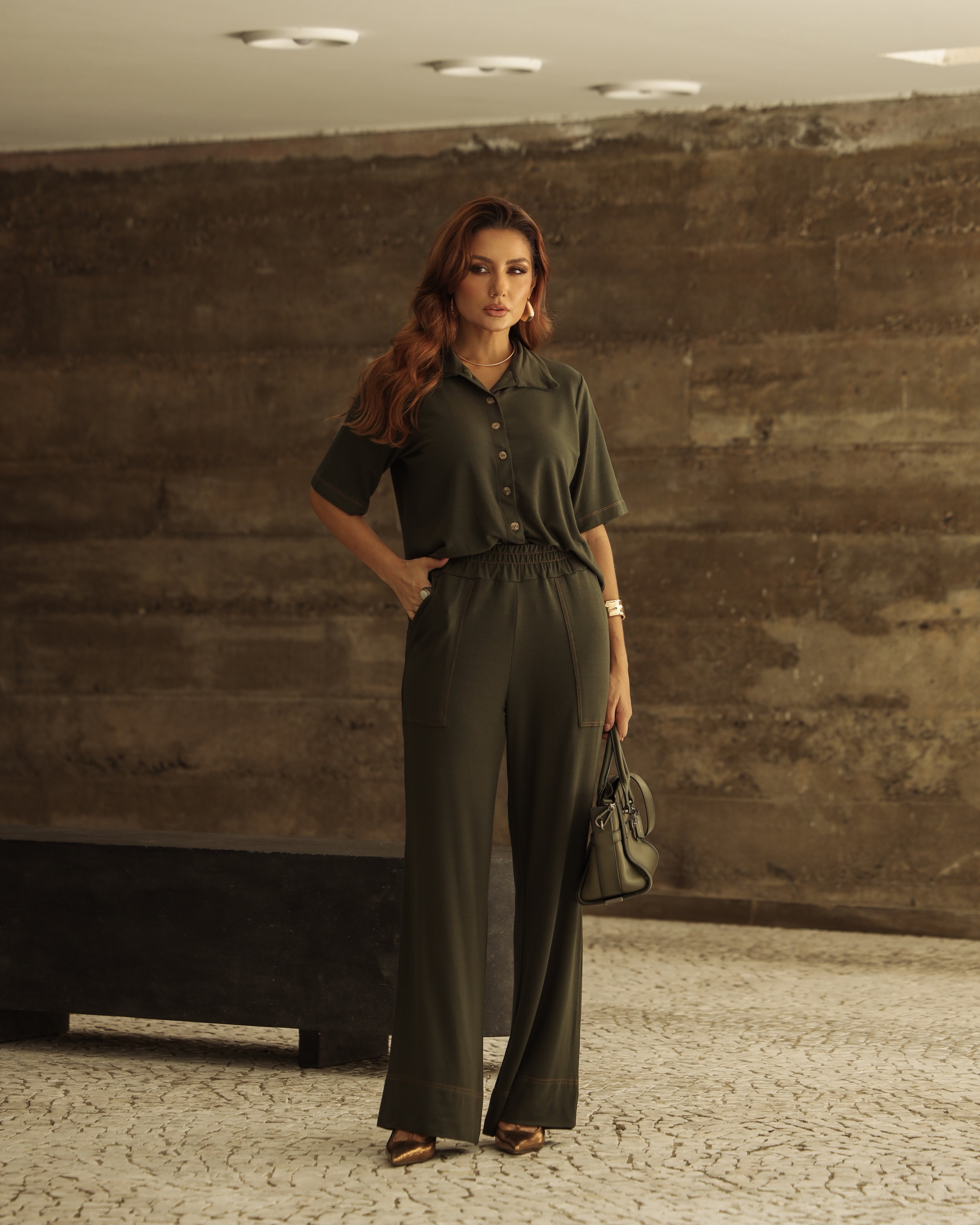 Conjunto Eclipse - Verde Militar