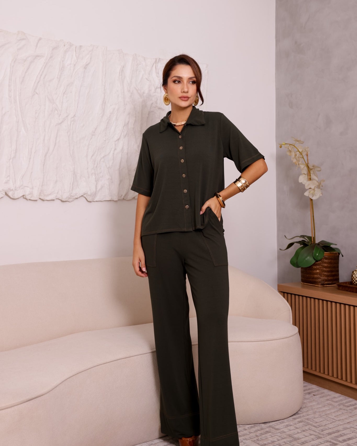 Conjunto Eclipse - Verde Militar
