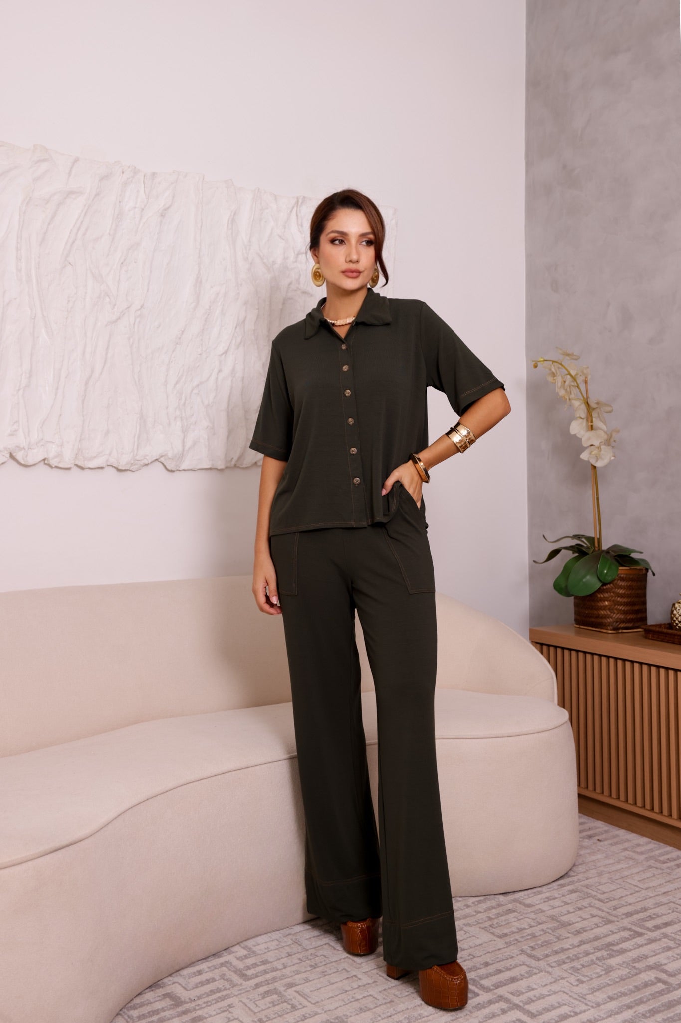 Conjunto Eclipse - Verde Militar