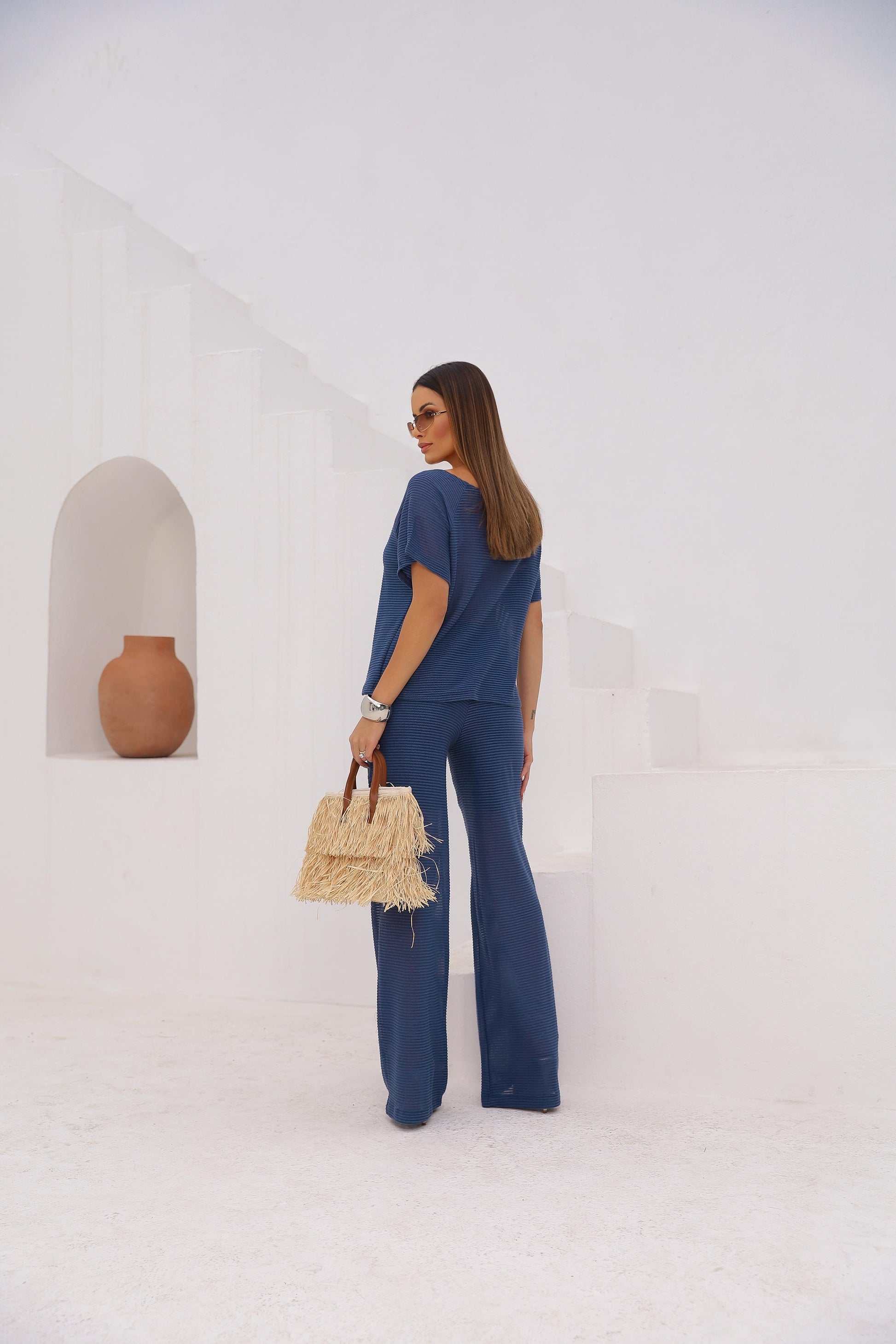 Conjunto Éden - Azul Marinho