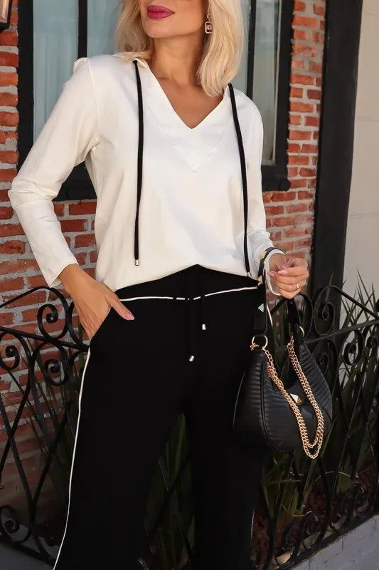 Conjunto Fashion - Branco / Preto
