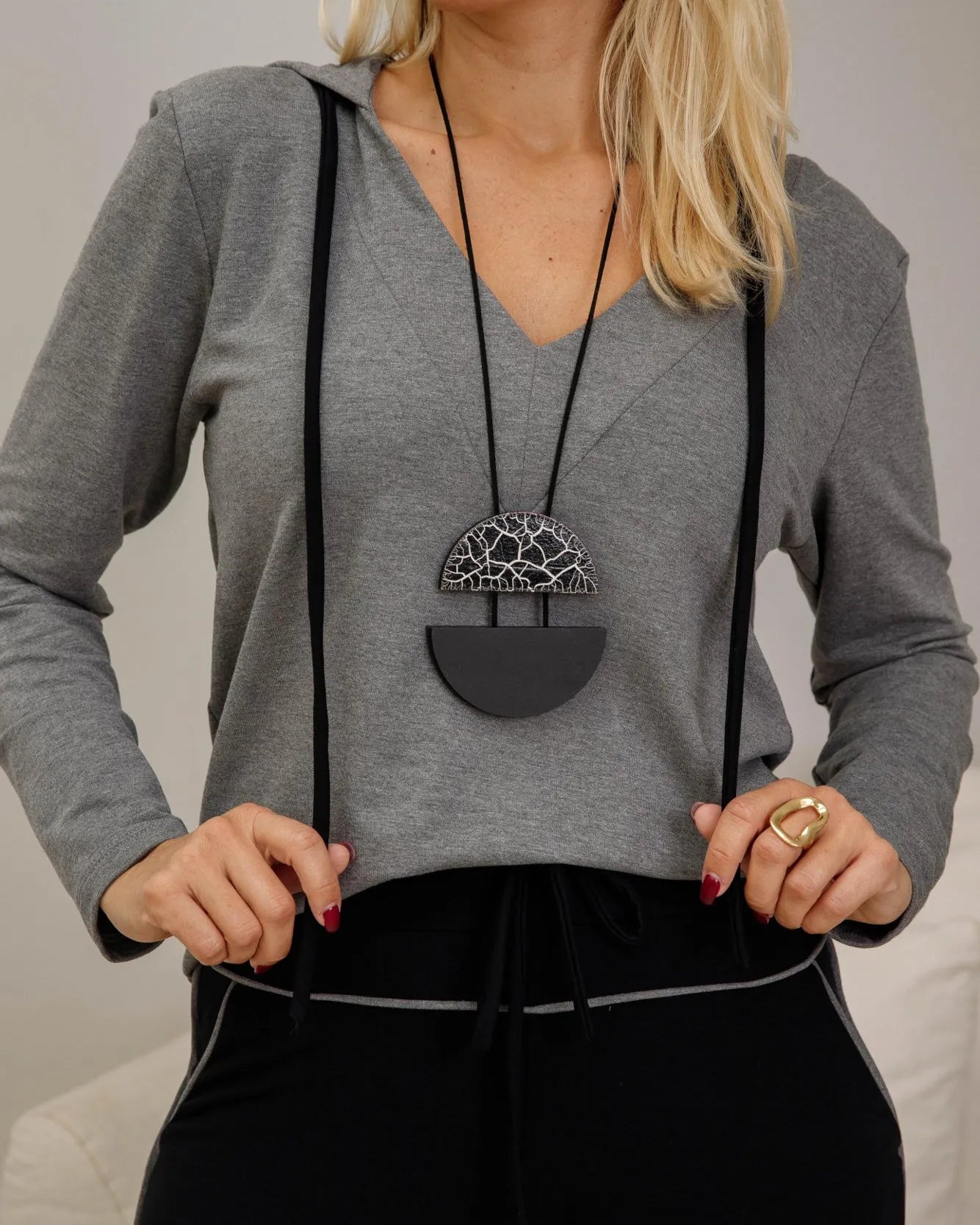 Conjunto Fashion - Cinza / Preto