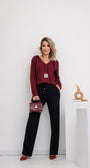Conjunto Fashion - Marsala / Preto