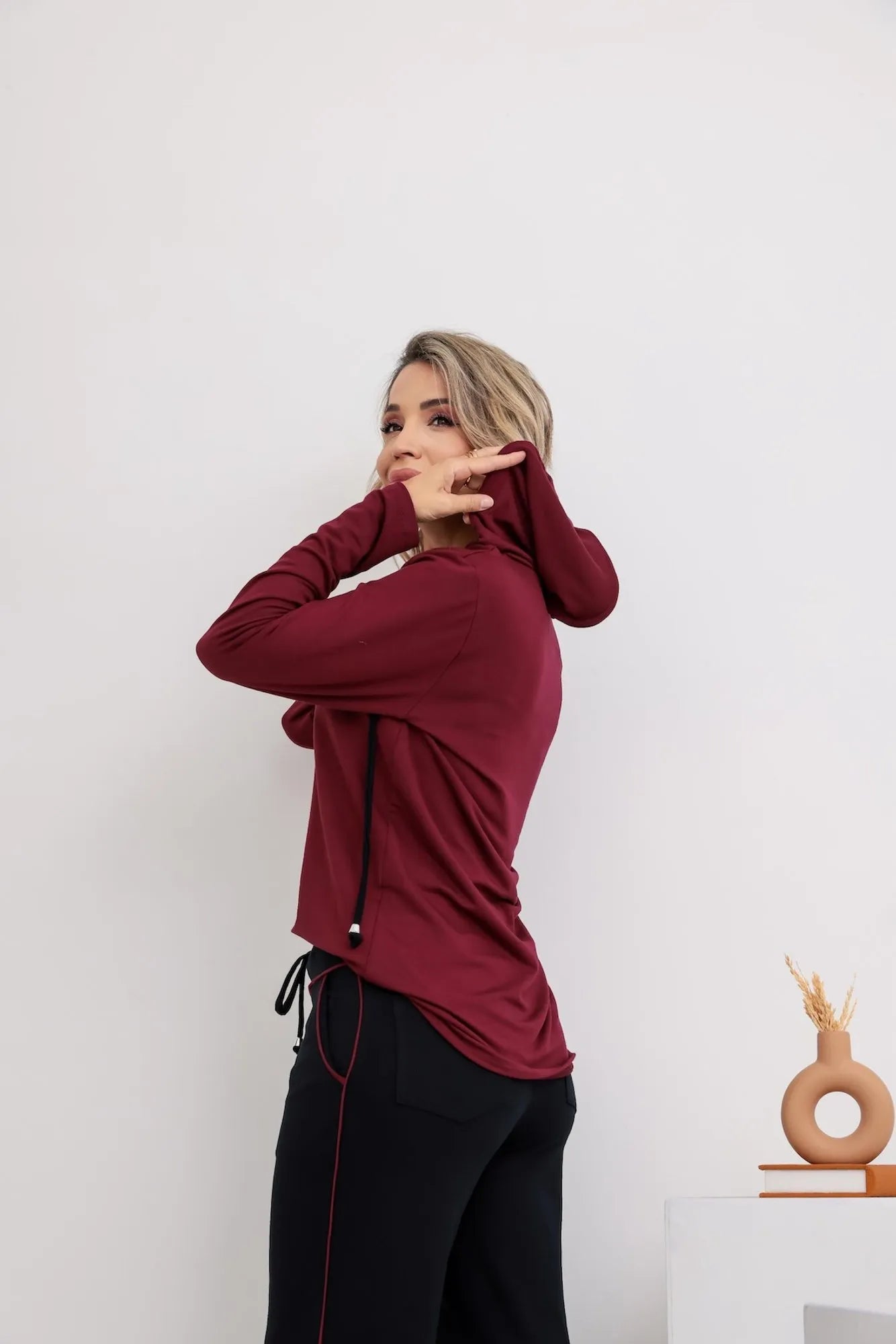 Conjunto Fashion - Marsala / Preto