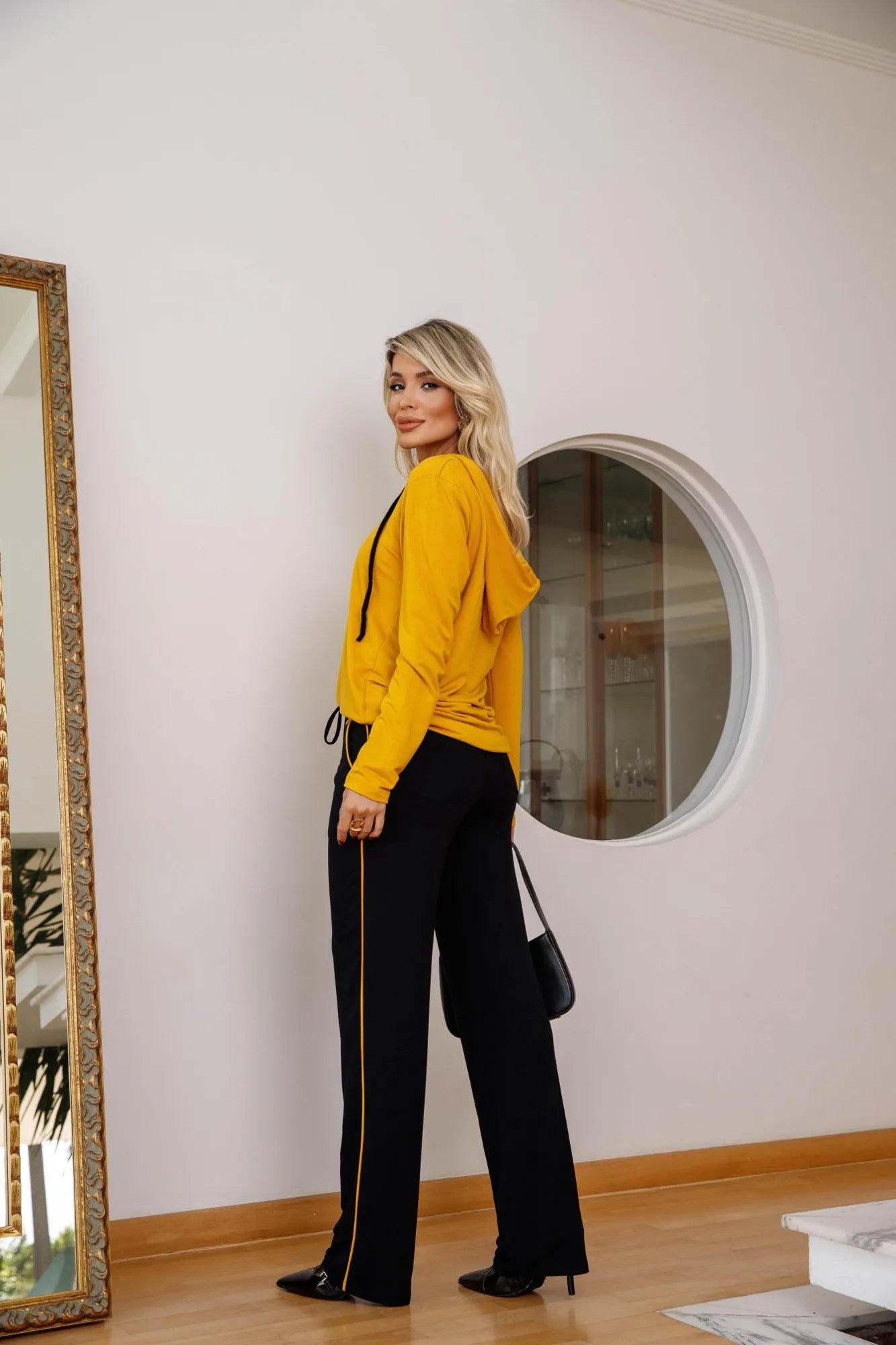 Conjunto Fashion - Mostarda / Preto