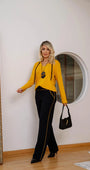Conjunto Fashion - Mostarda / Preto