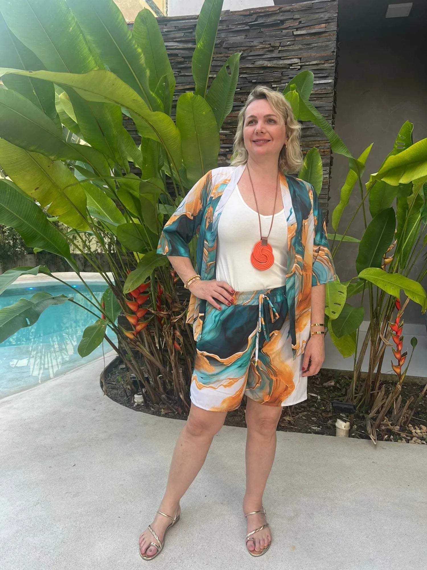 Conjunto Floripa - Laranja