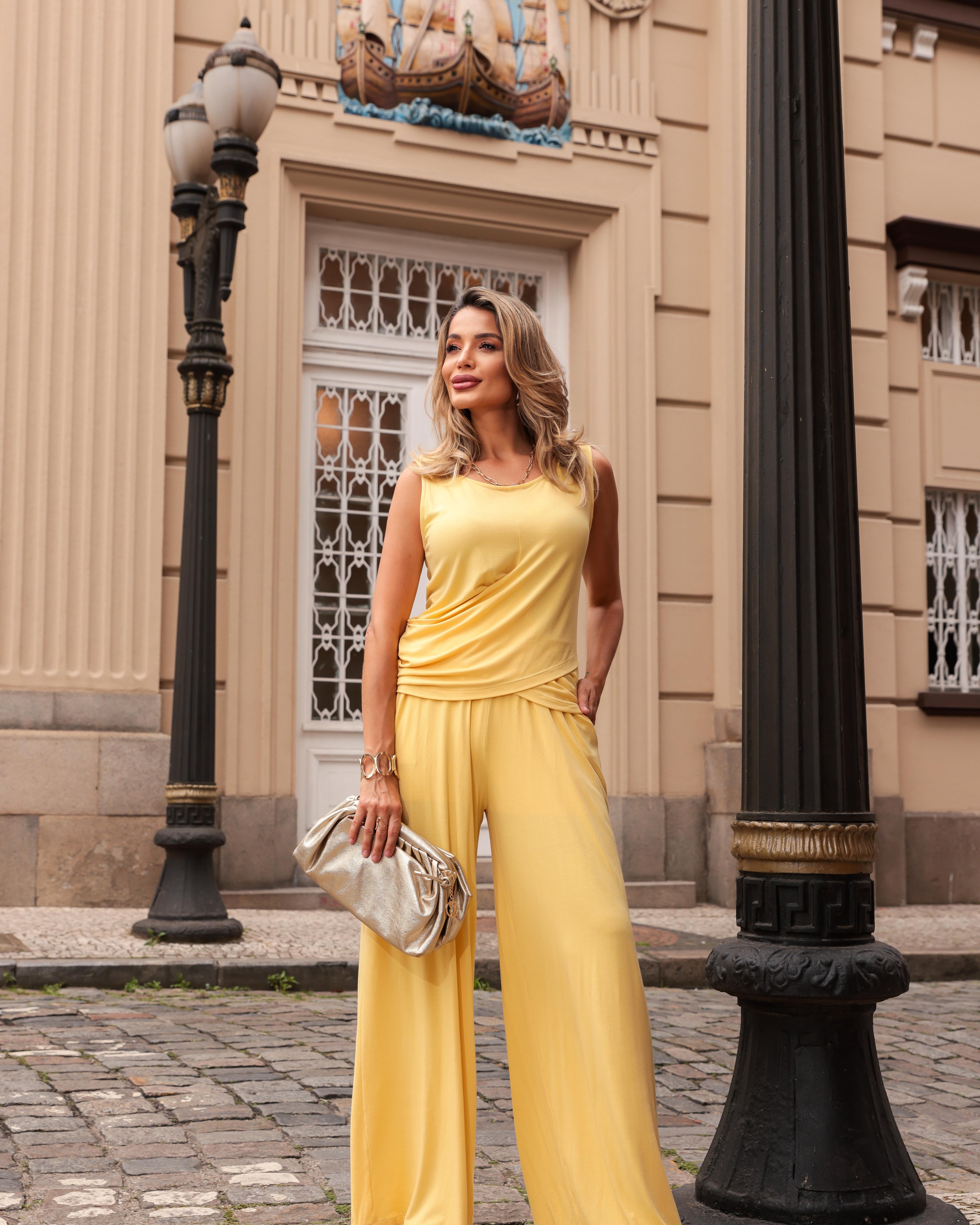 Conjunto Glamour - Amarelo