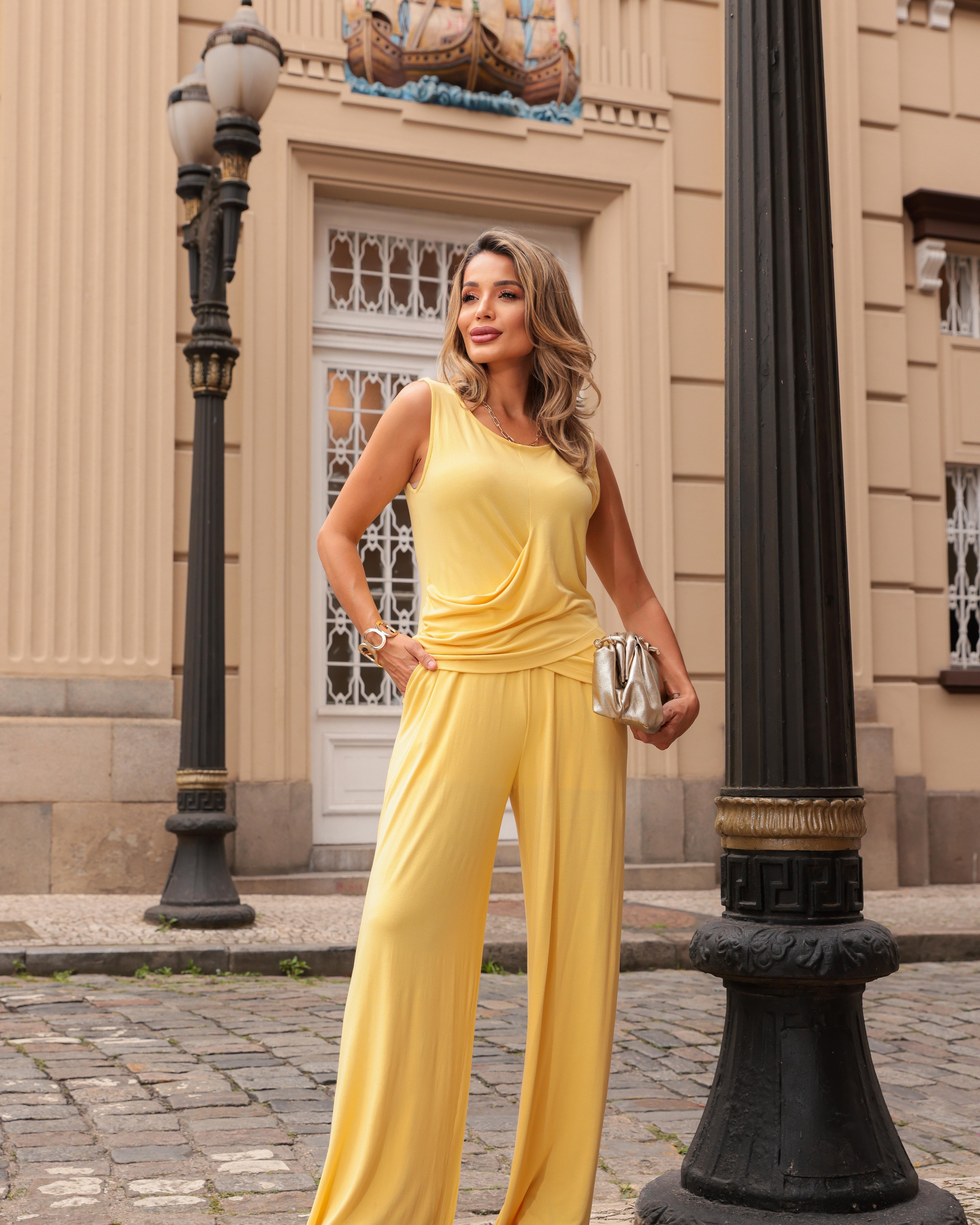 Conjunto Glamour - Amarelo