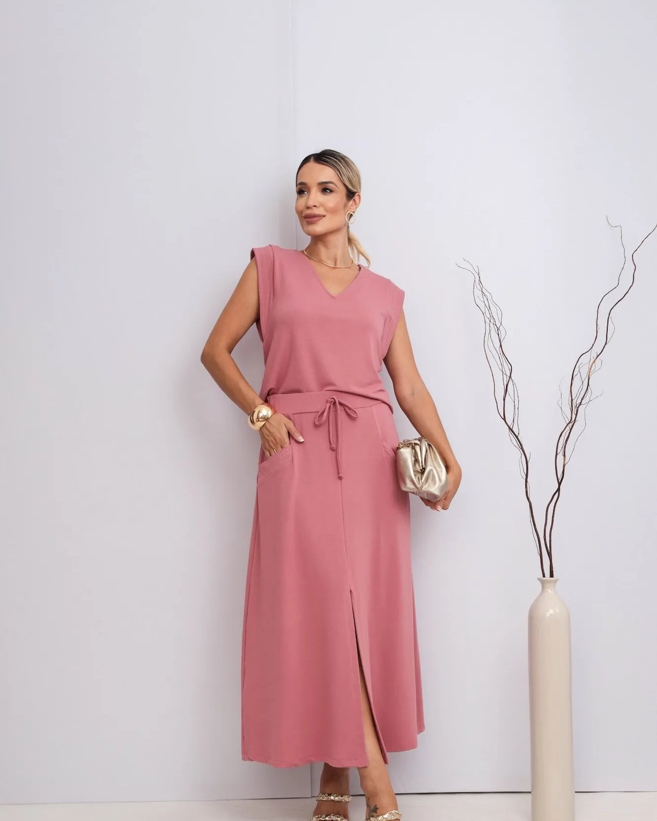 Conjunto Infinito - Rosa Queimado