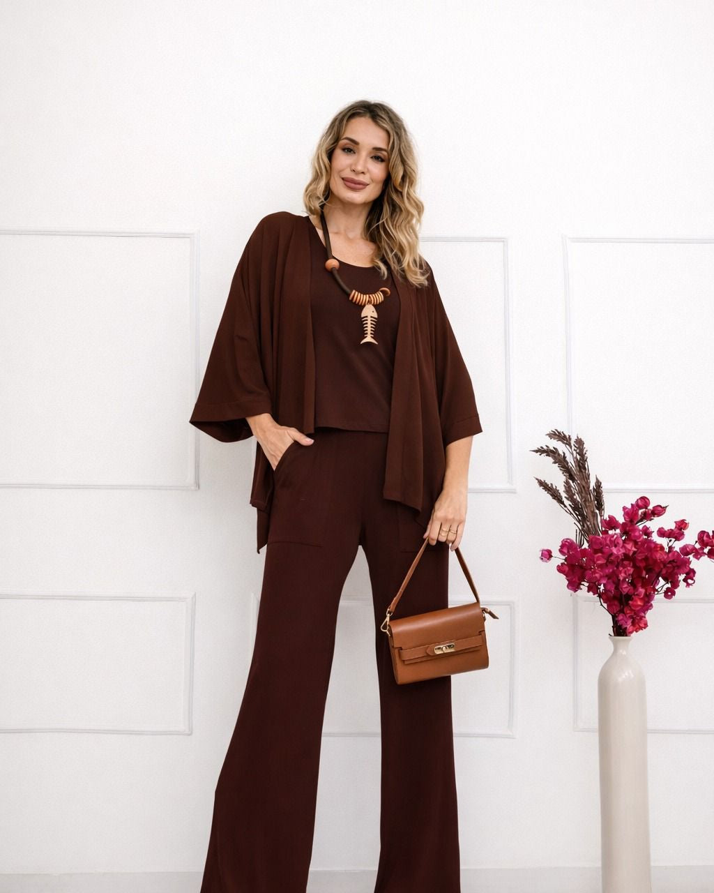 Conjunto Life - Marrom