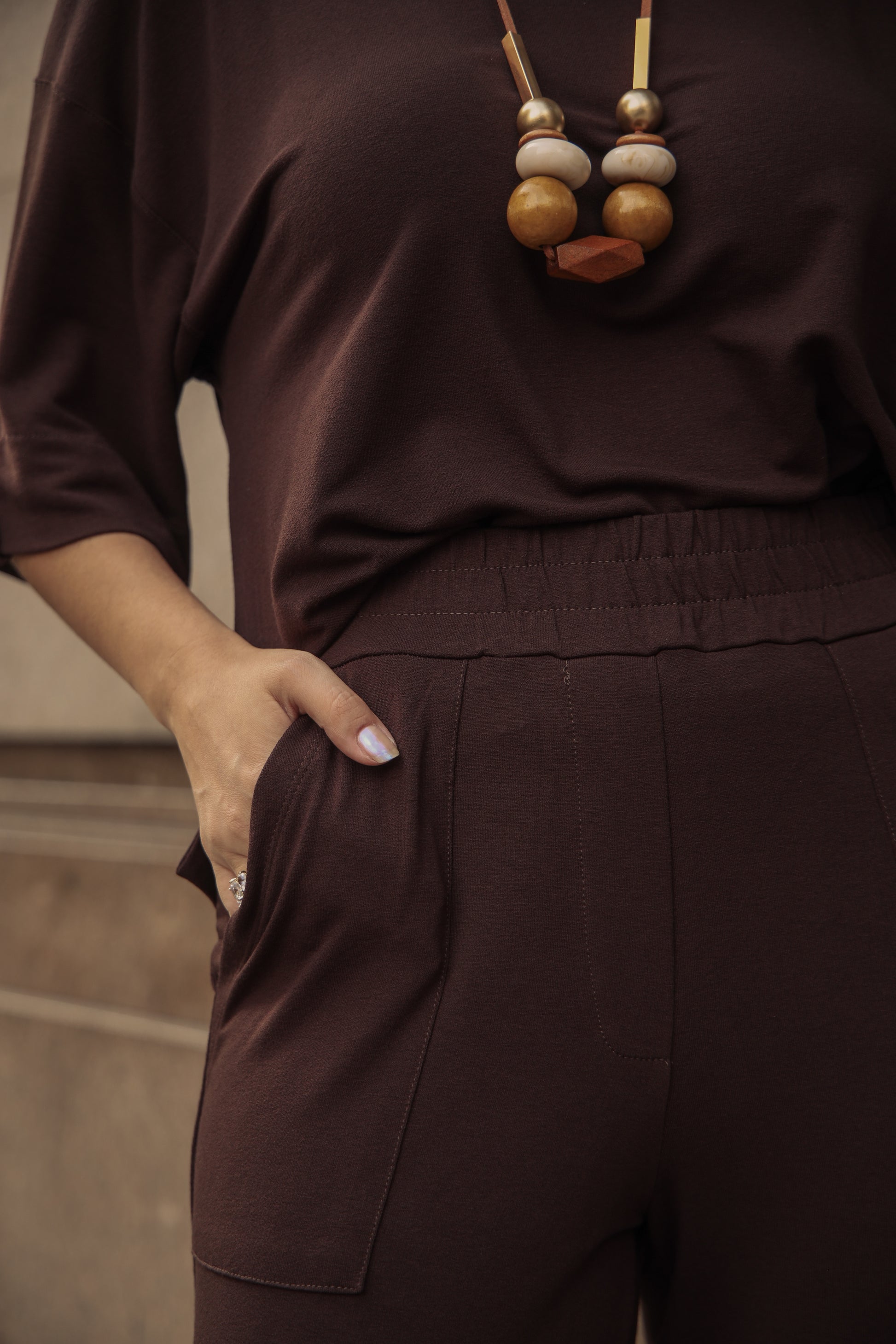 Conjunto Linear - Marrom