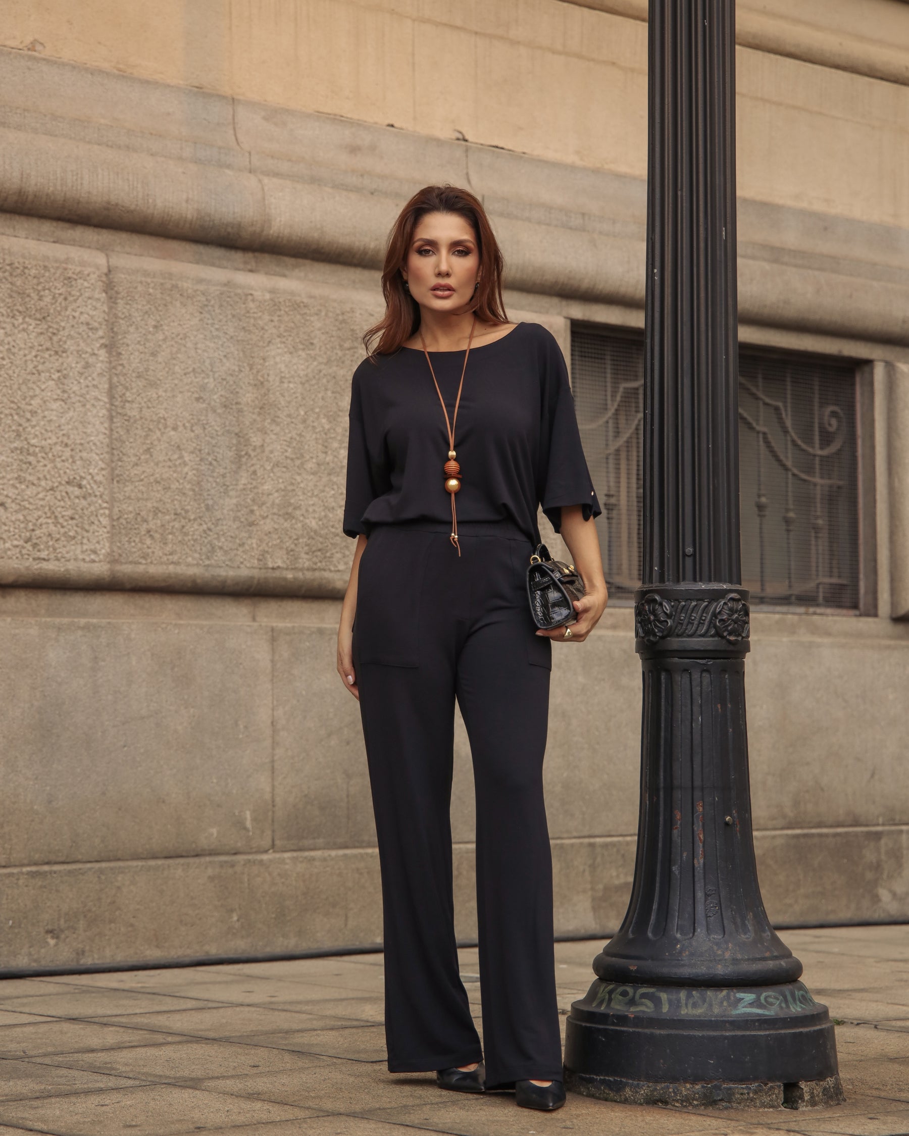 Conjunto Linear - Preto
