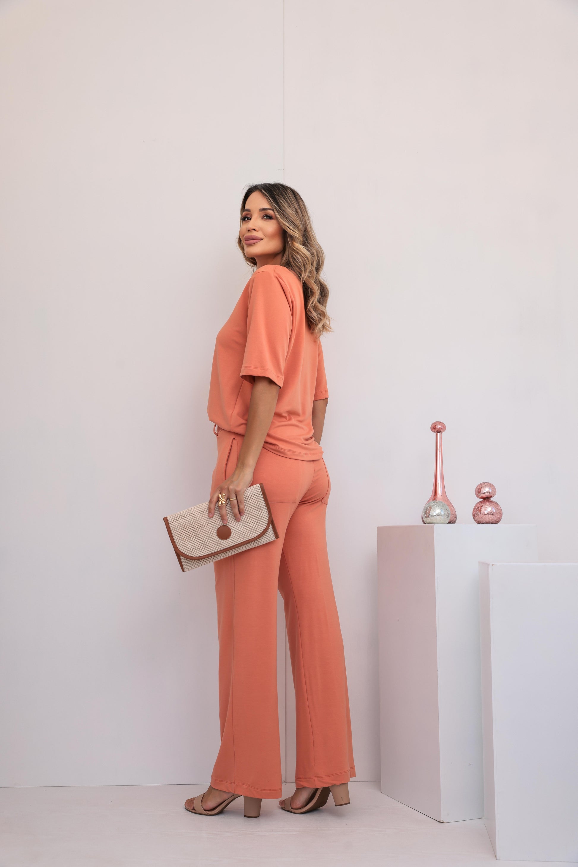 Conjunto Lótus - Pêssego