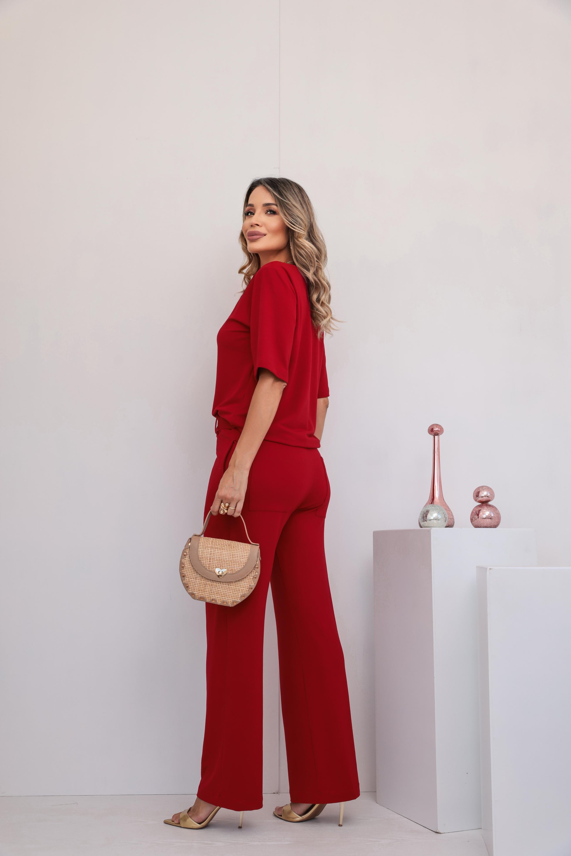 Conjunto Lótus - Vermelho