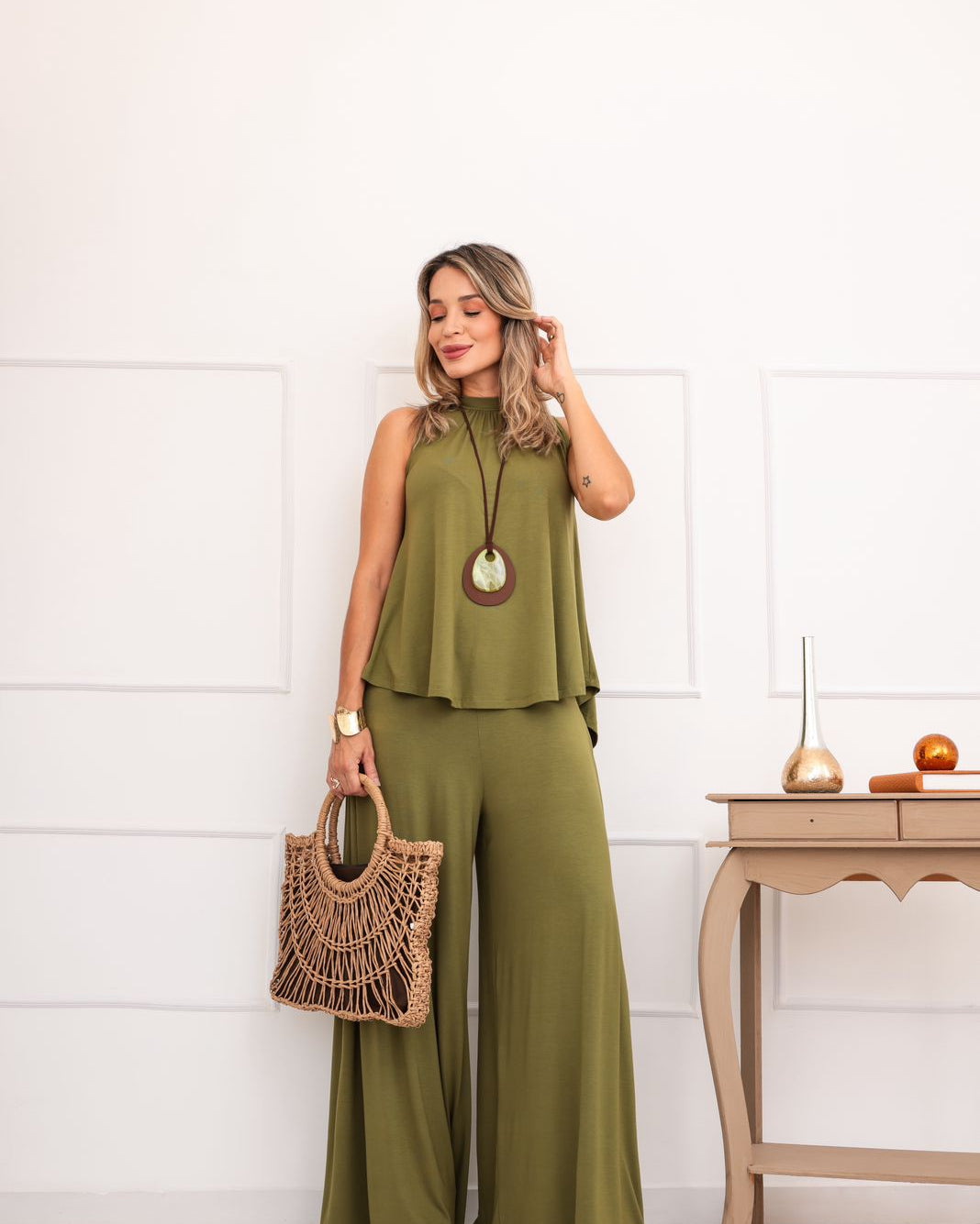 Conjunto Lyra - Verde Folha