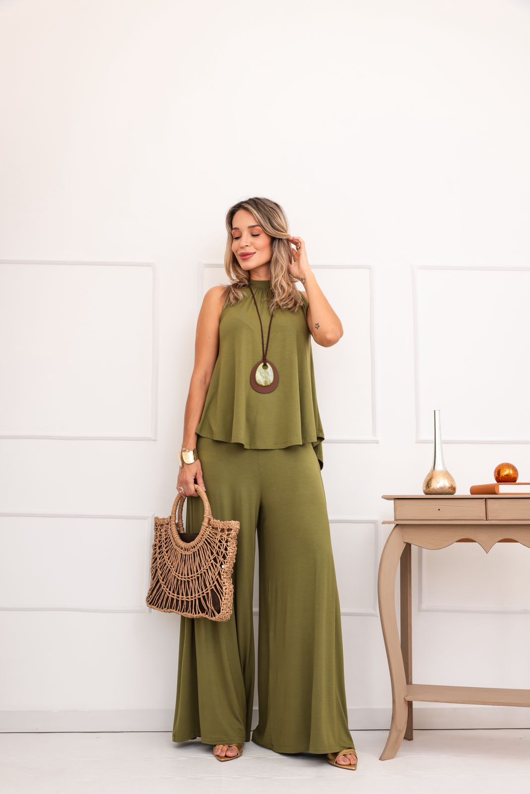 Conjunto Lyra - Verde Folha