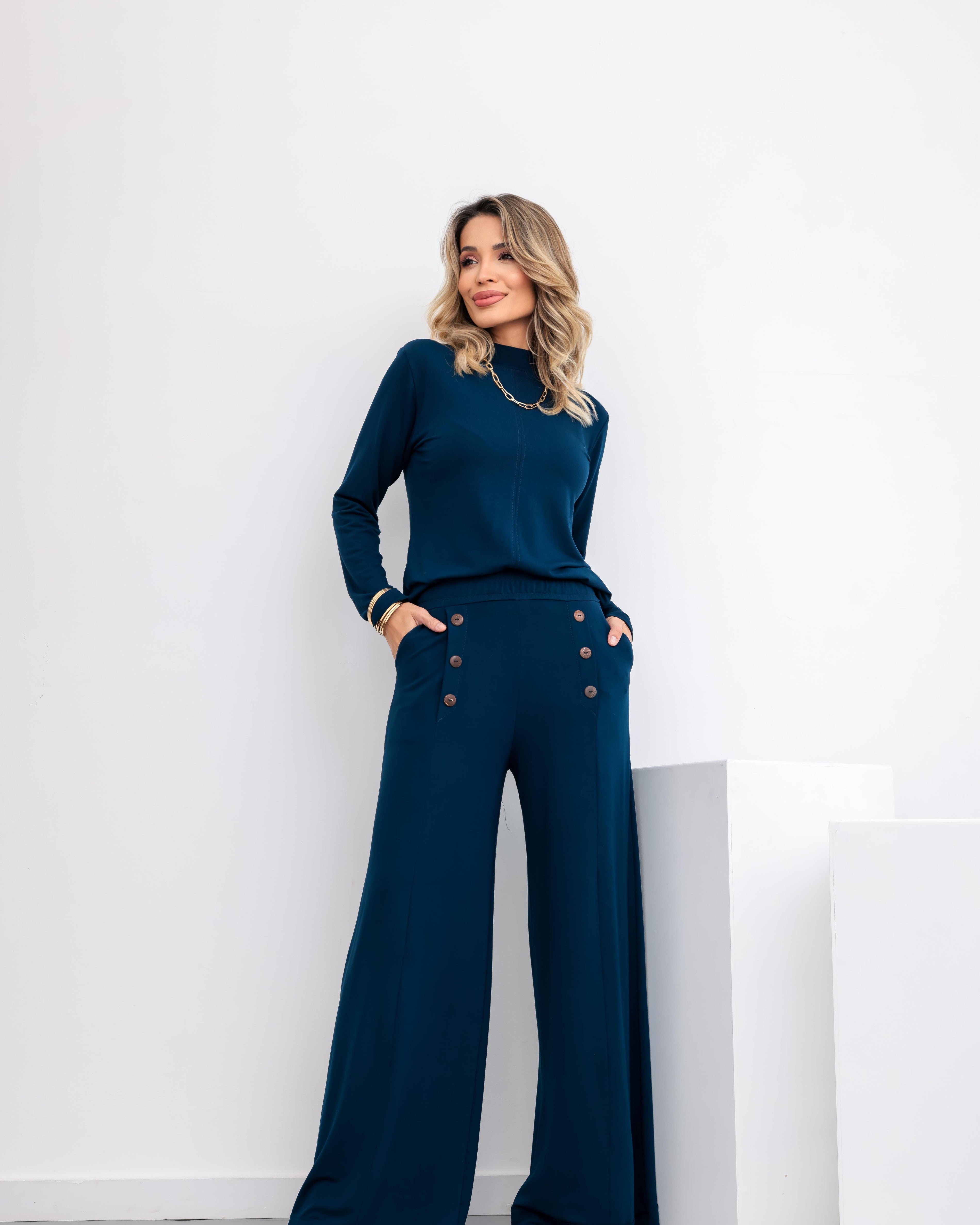 Conjunto Madame - Azul Marinho