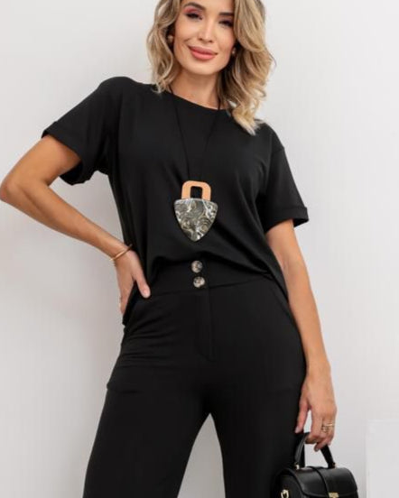 Conjunto Magnata - Preto