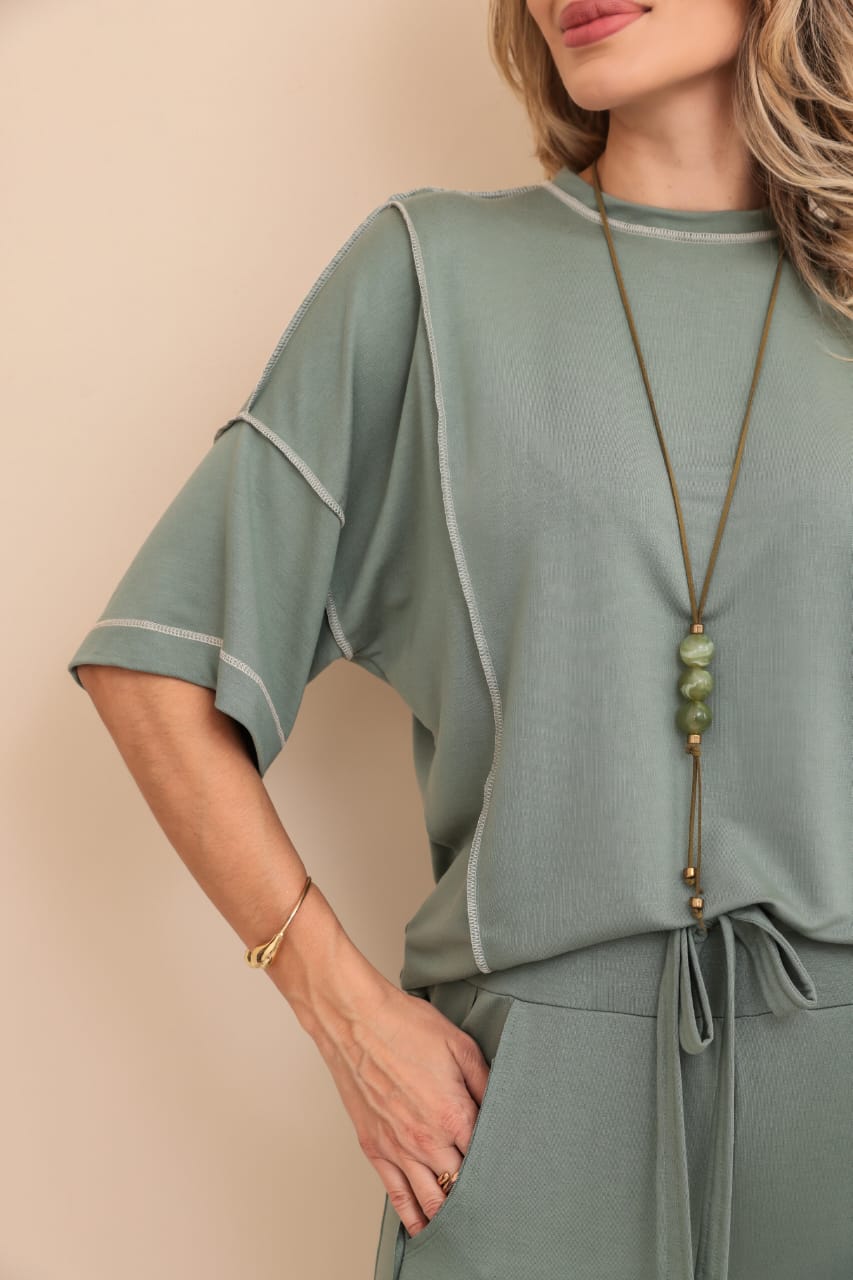 Conjunto Mexicano - Verde Oliva