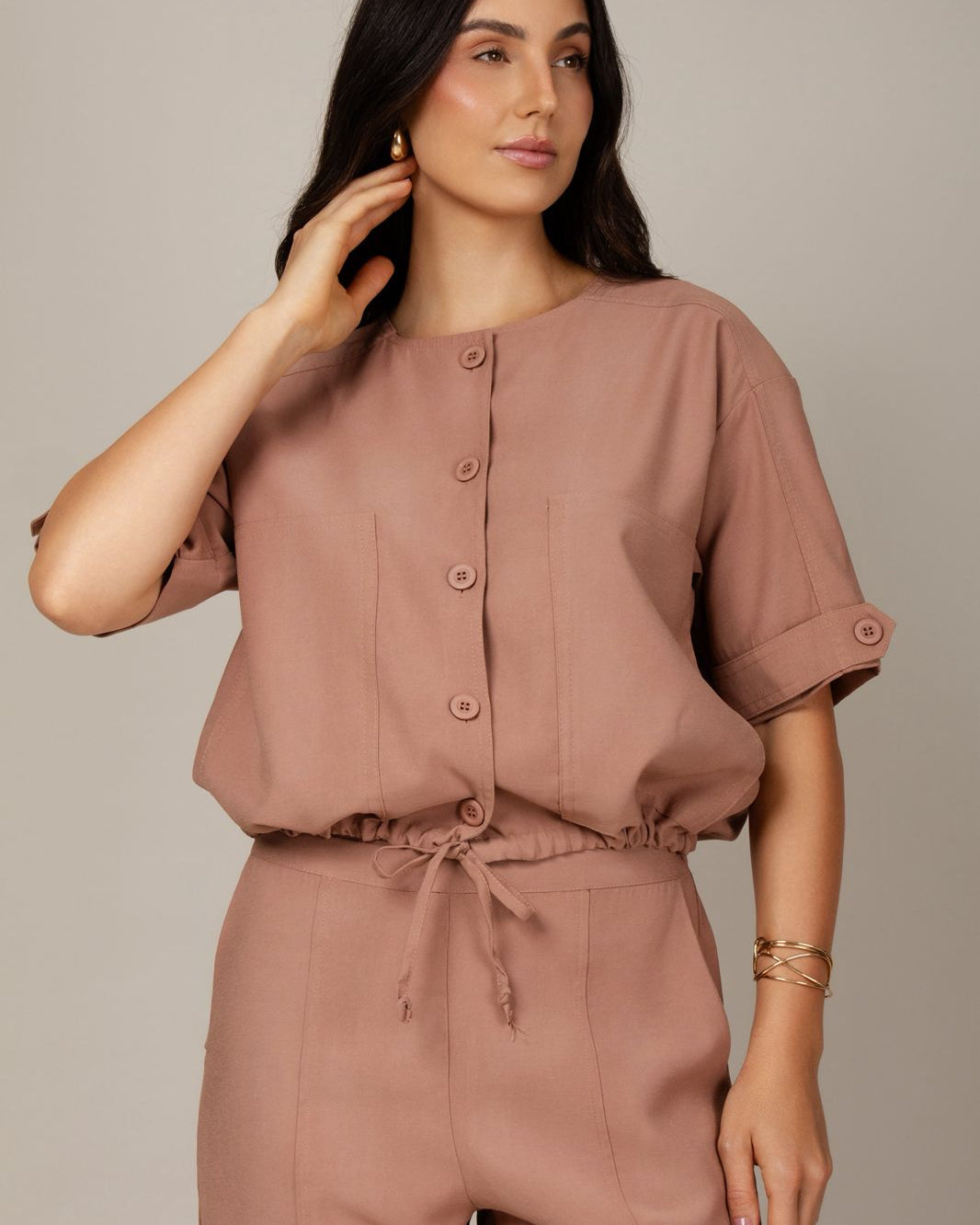 Conjunto Office - Amêndoa