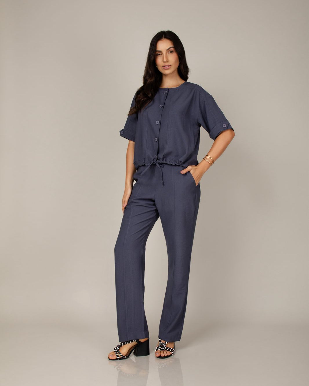 Conjunto Office - Azul Grafite