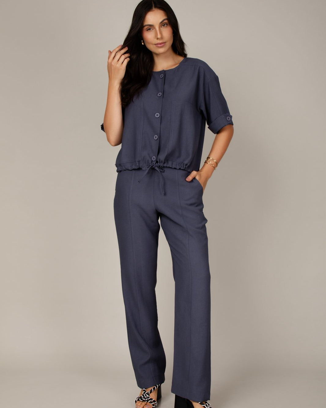 Conjunto Office - Azul Grafite