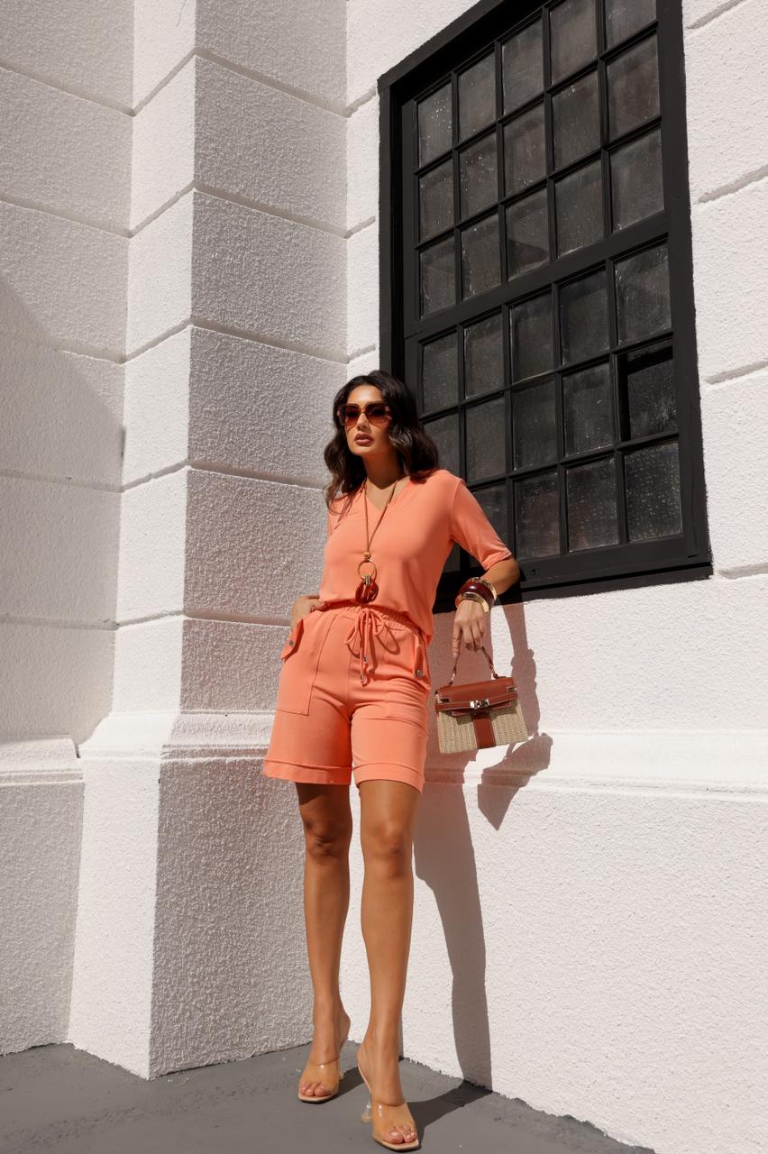 Conjunto Ônix - Pêssego