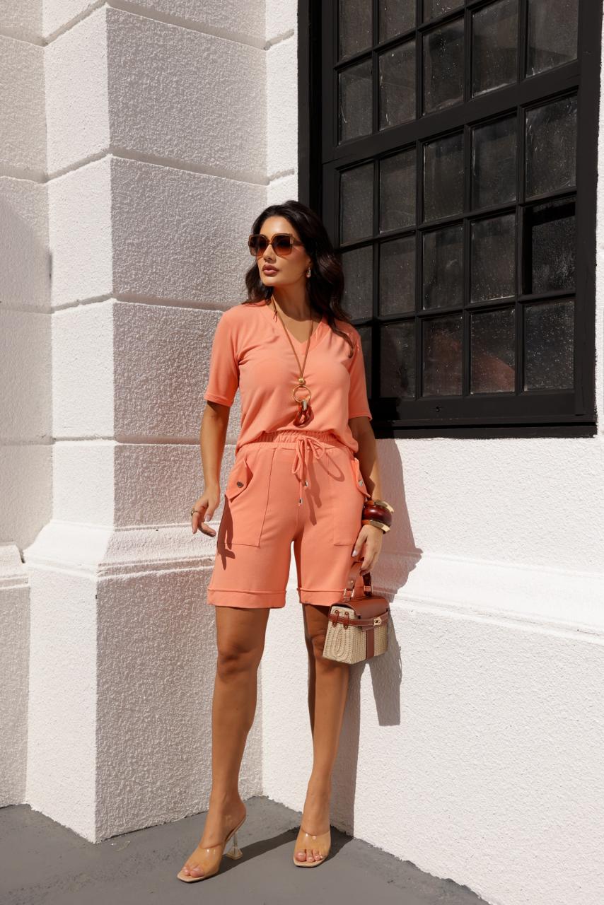 Conjunto Ônix - Pêssego