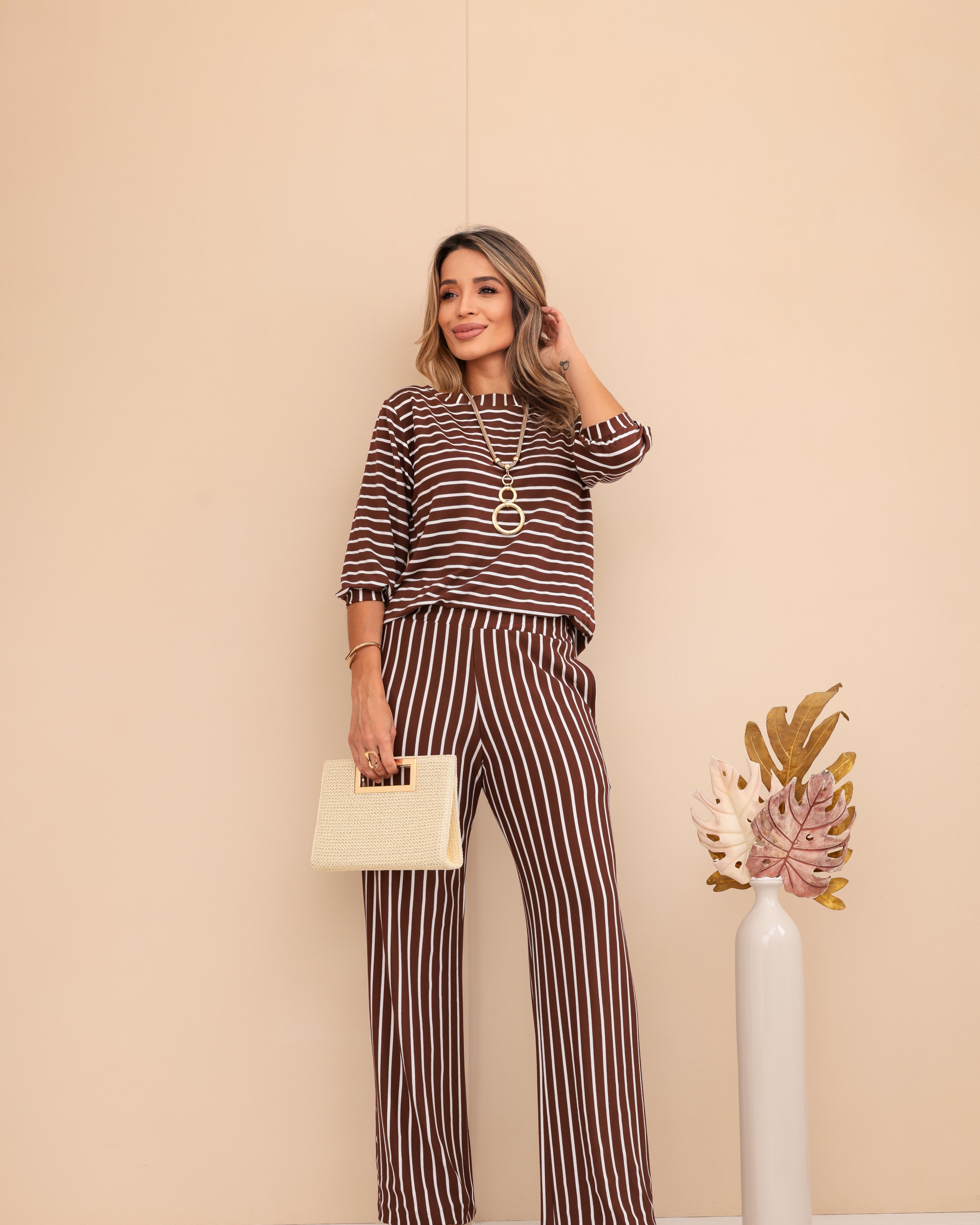 Conjunto Orion - Marrom/Off