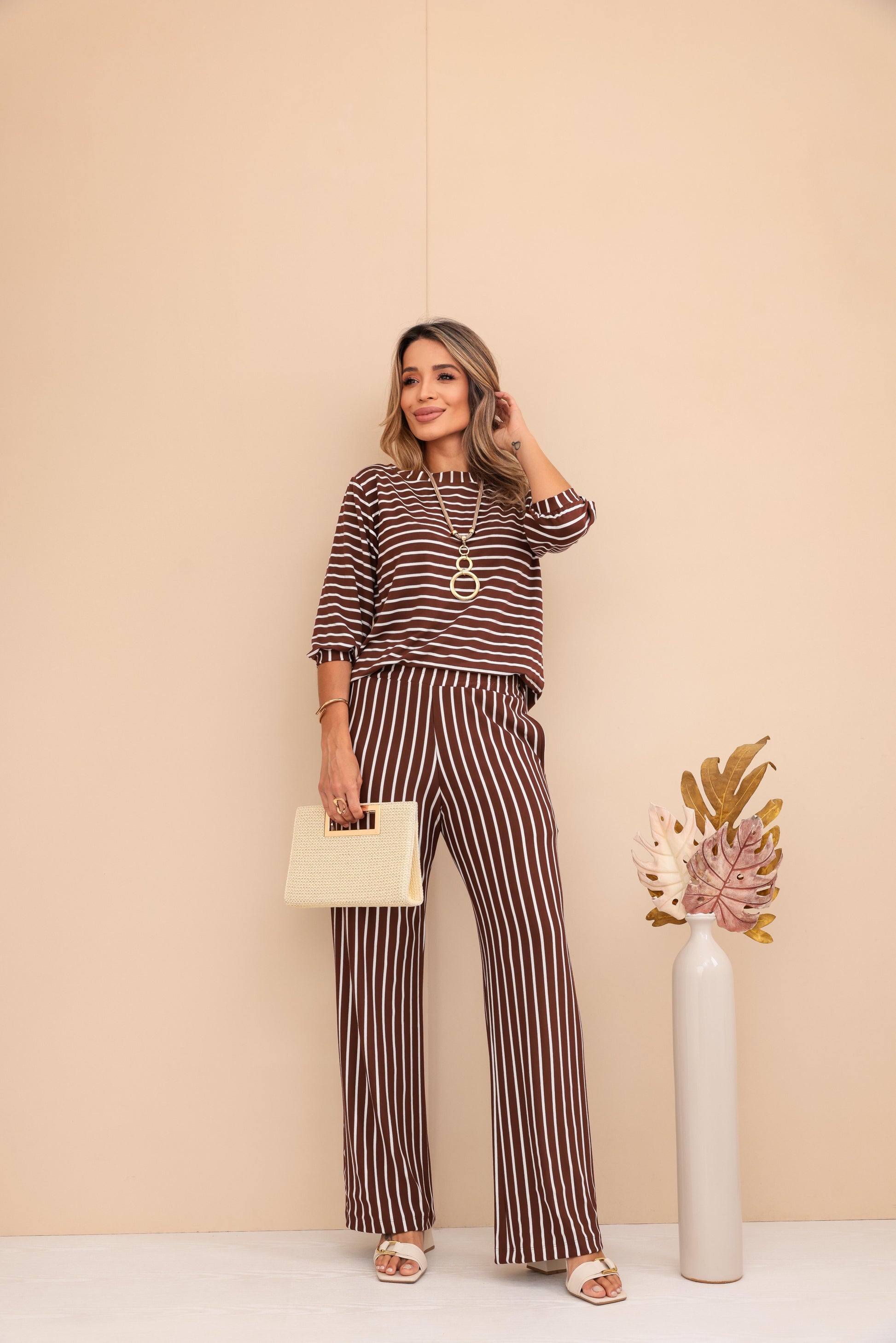 Conjunto Orion - Marrom/Off