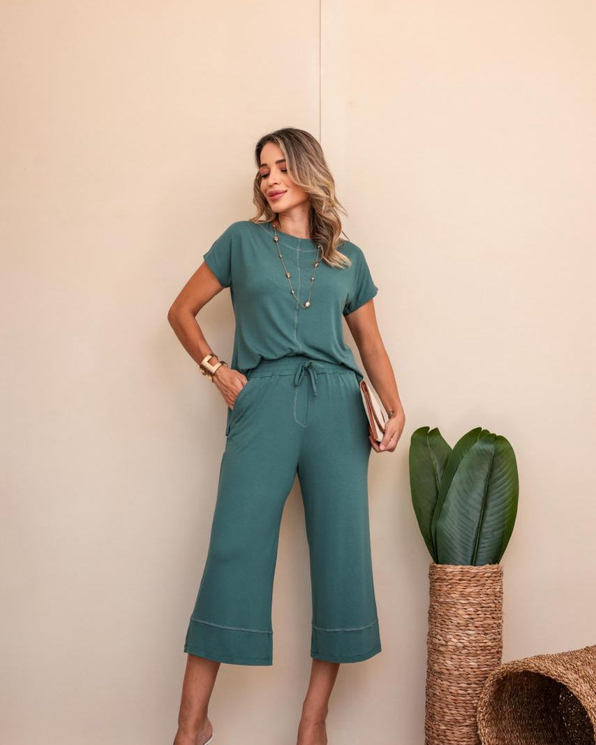 Conjunto Panthacour Lavie - Verde Oliva