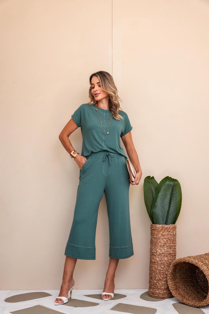 Conjunto Panthacour Lavie - Verde Oliva