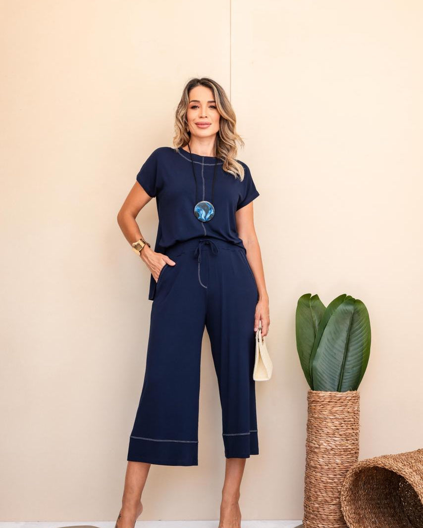 Conjunto Panthacour Lavie - Azul Marinho