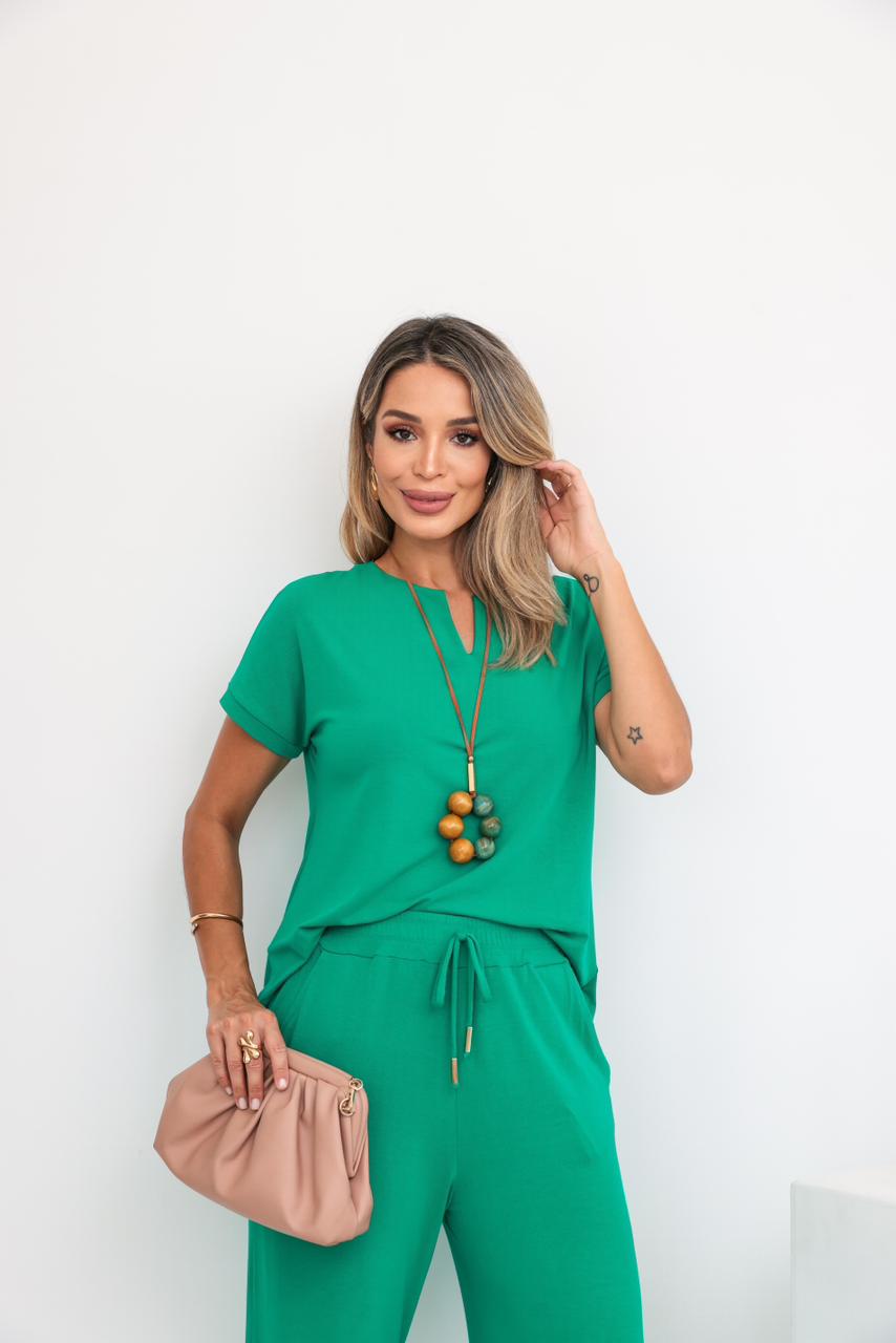 Conjunto Panthacour Relax - Verde Bandeira