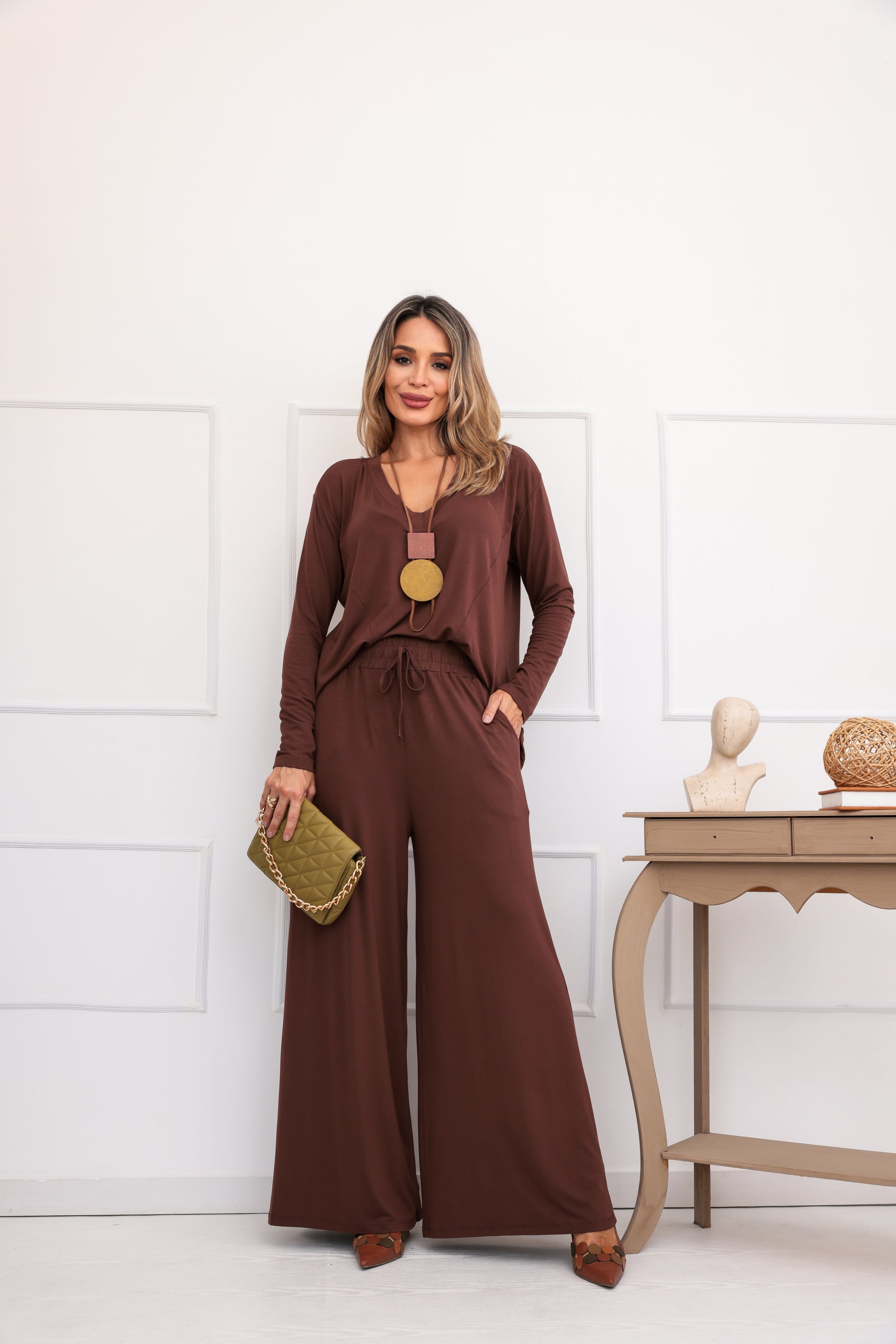 Conjunto Porto Rico - Marrom