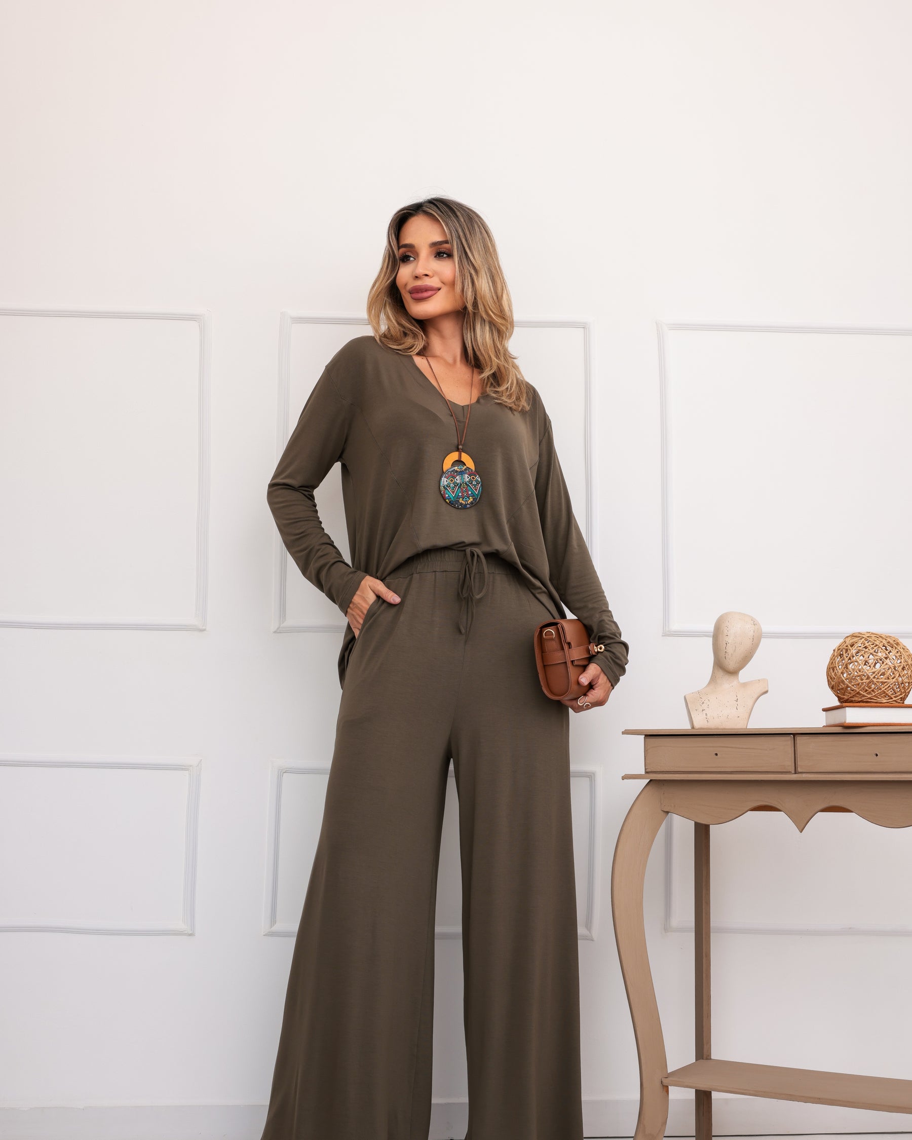 Conjunto Porto Rico - Verde Militar