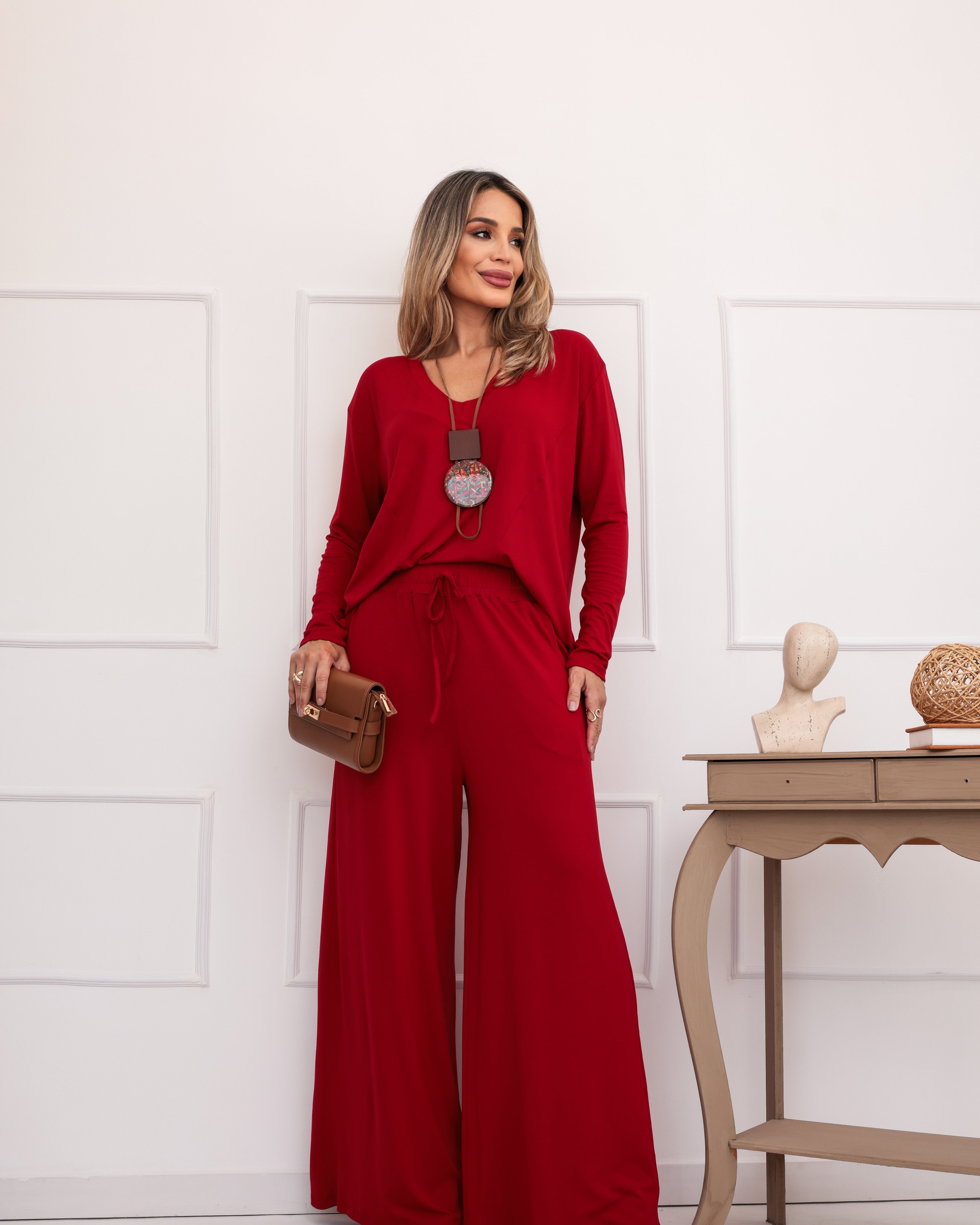 Conjunto Porto Rico - Vermelho
