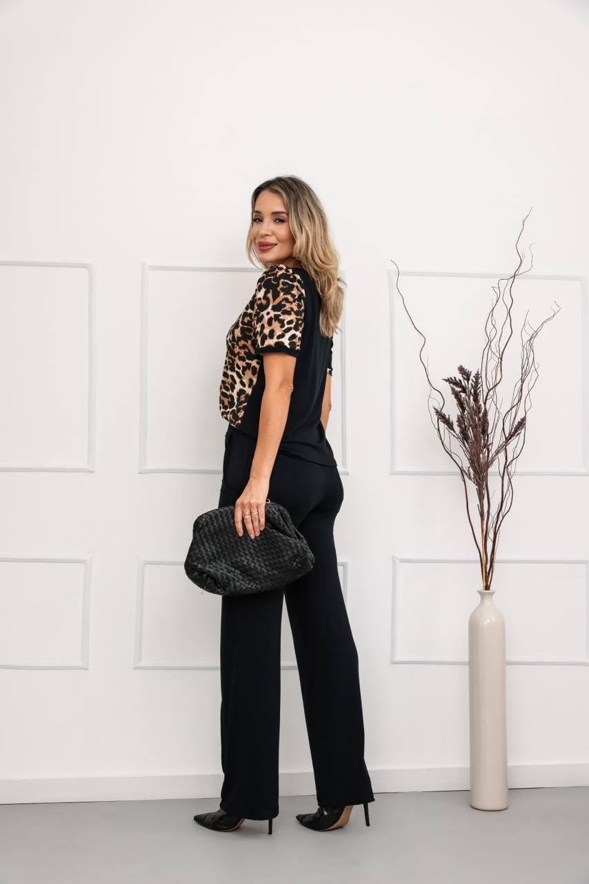 Conjunto Rafina - Estampado Preto