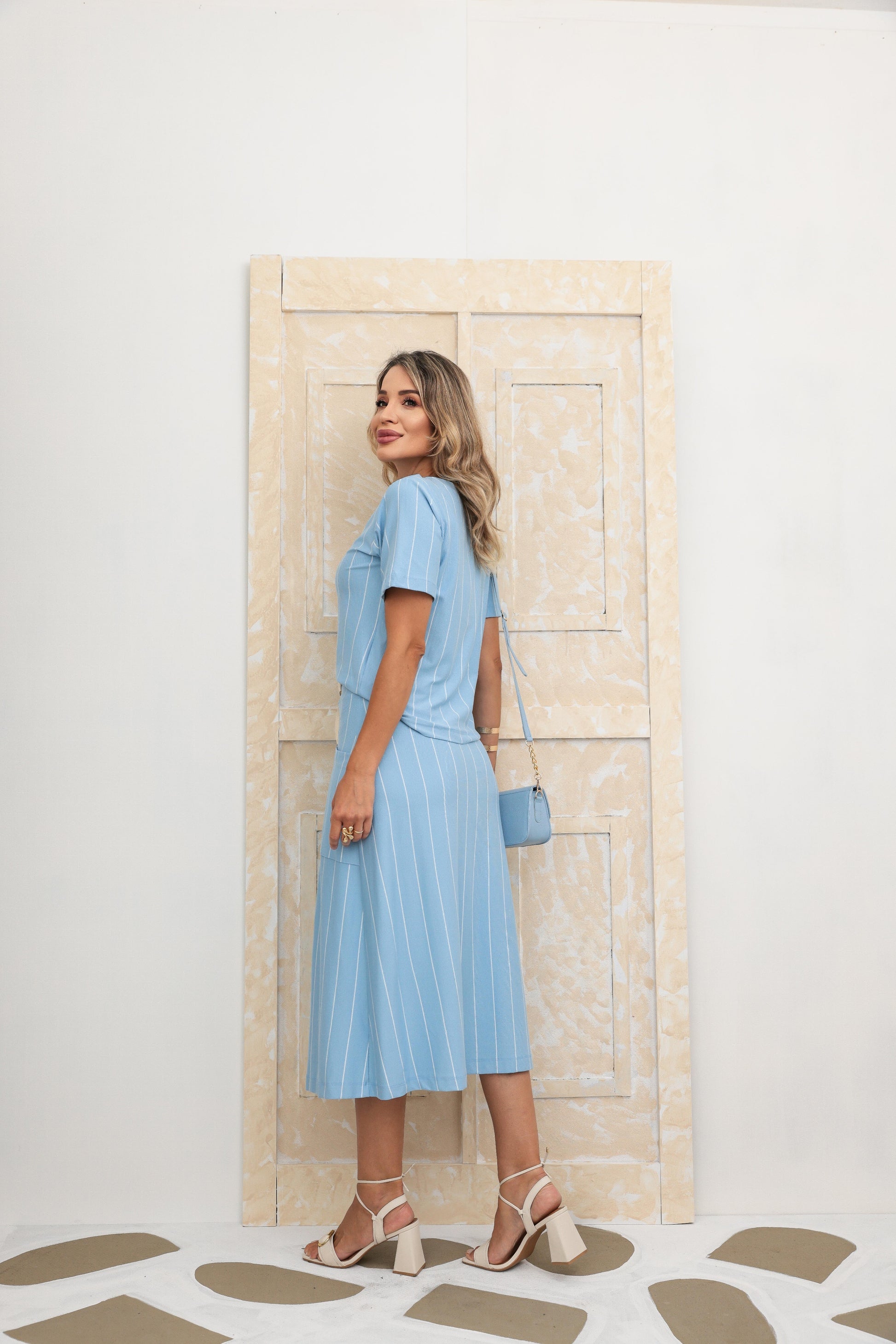 Conjunto Saia Astúrias - Azul