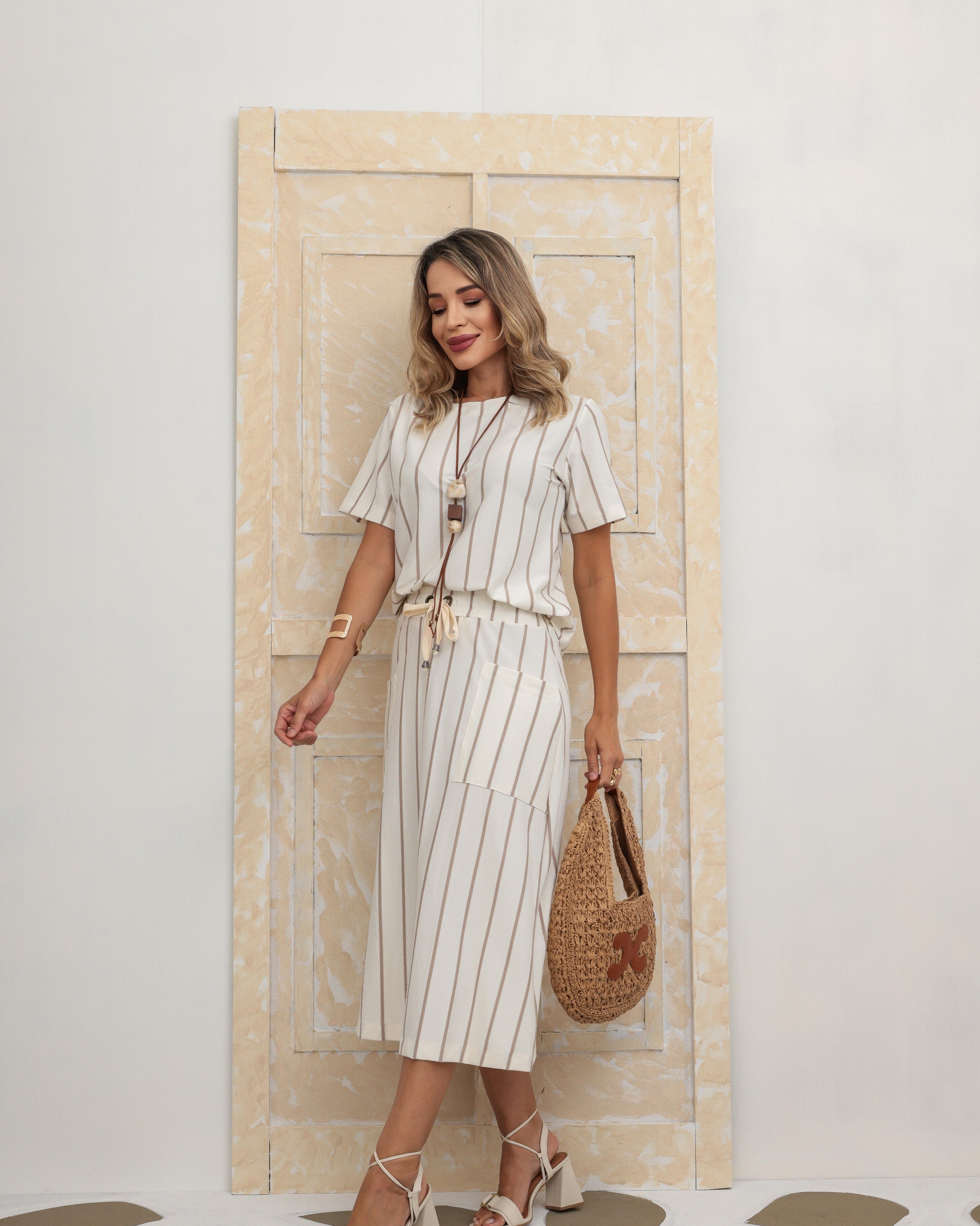 Conjunto Saia Astúrias - Off White