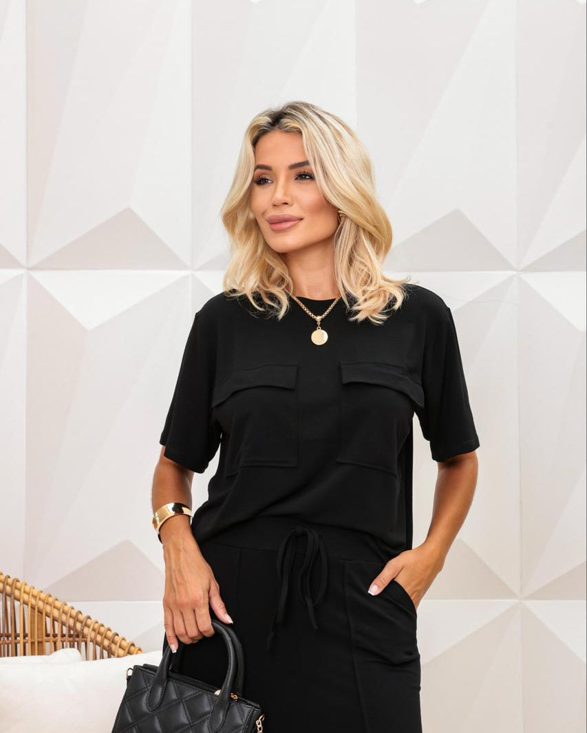Conjunto Saia Cargo - Preto