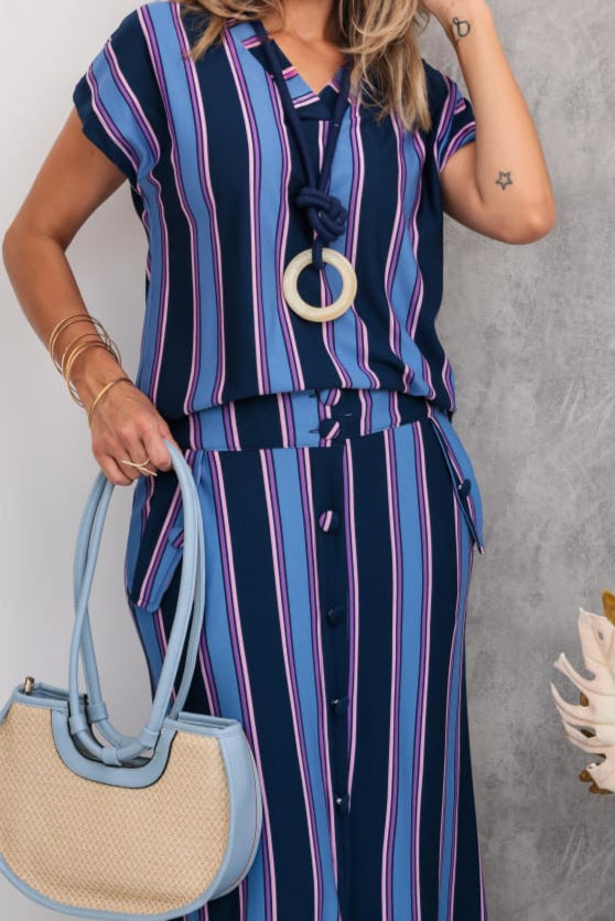 Conjunto Saia Classic - Azul Pacífico