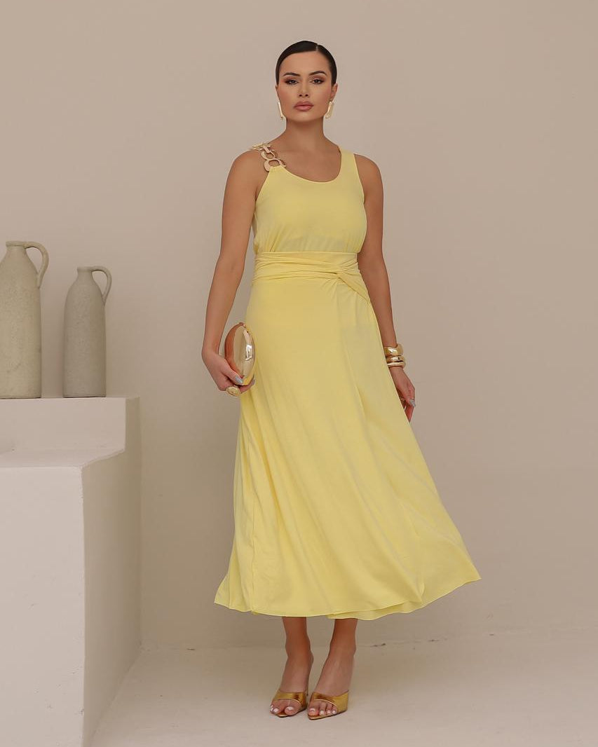 Conjunto Saia Dalinne - Amarelo