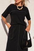 Conjunto Saia Milano - Preto