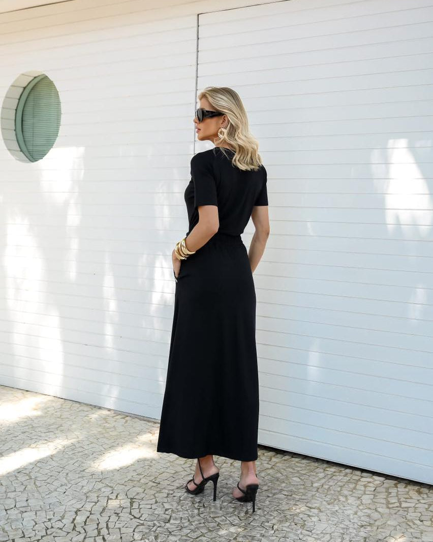 Conjunto Saia Tempus - Preto